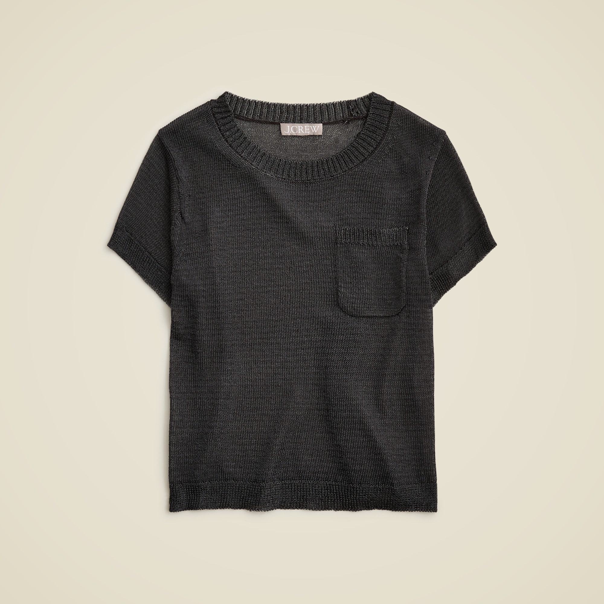 S.S. Crew Neck Shirt - Knit Mesh グレーM S.S. Crew Neck