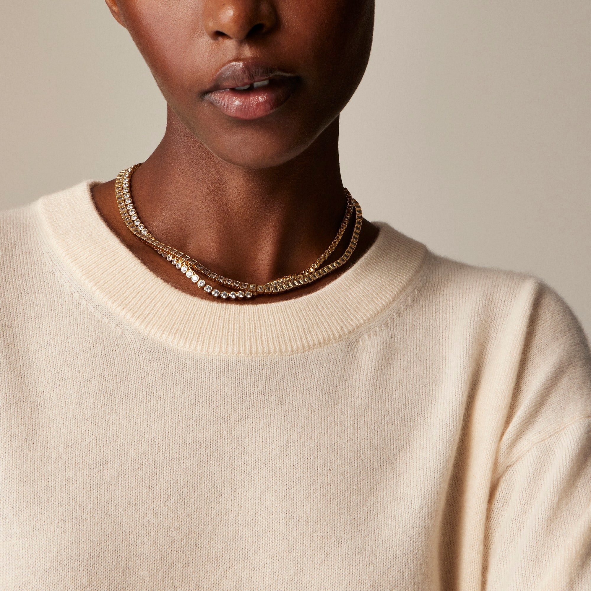 Cashmere relaxed crewneck sweater