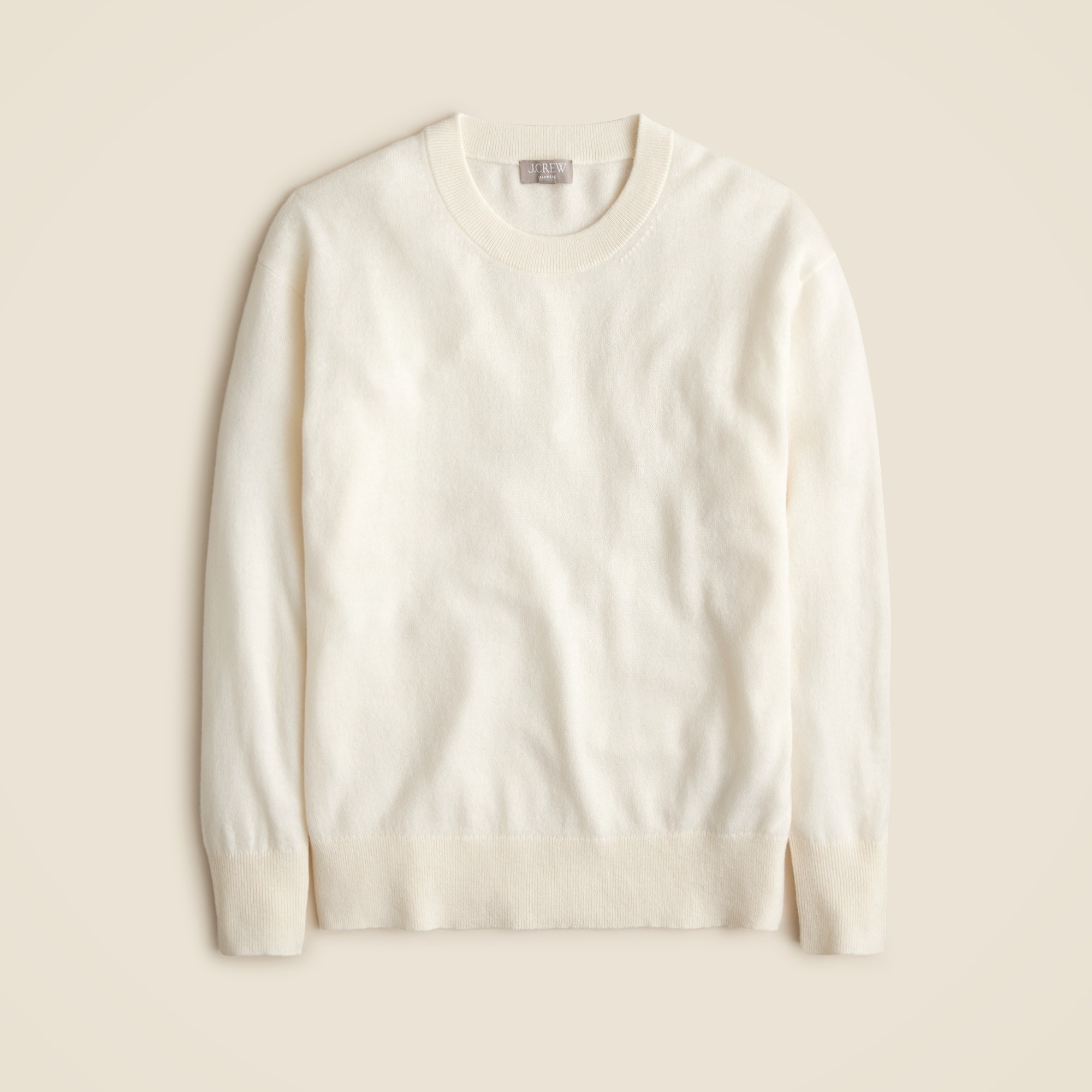 womens Cashmere relaxed crewneck sweater