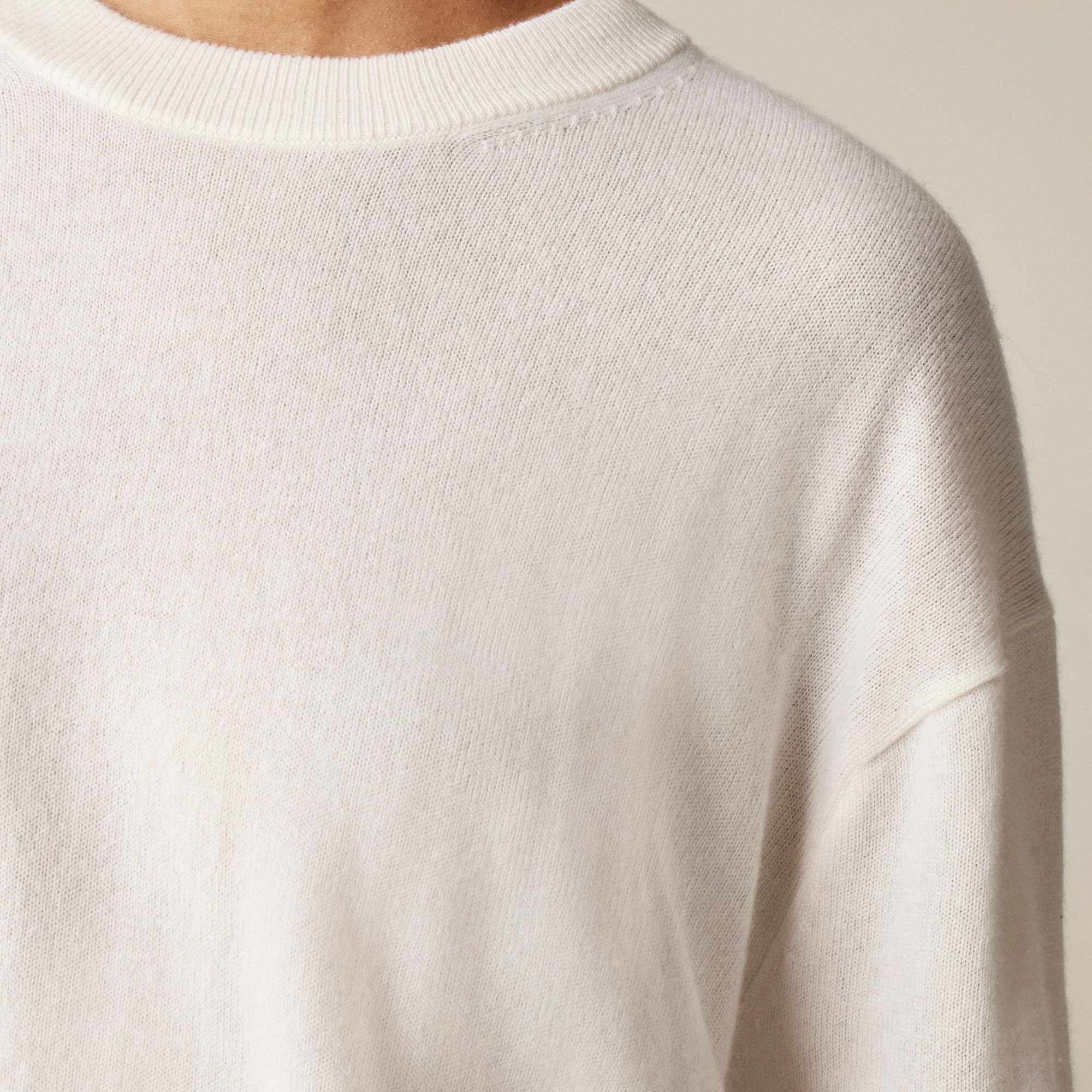 Cashmere relaxed crewneck sweater