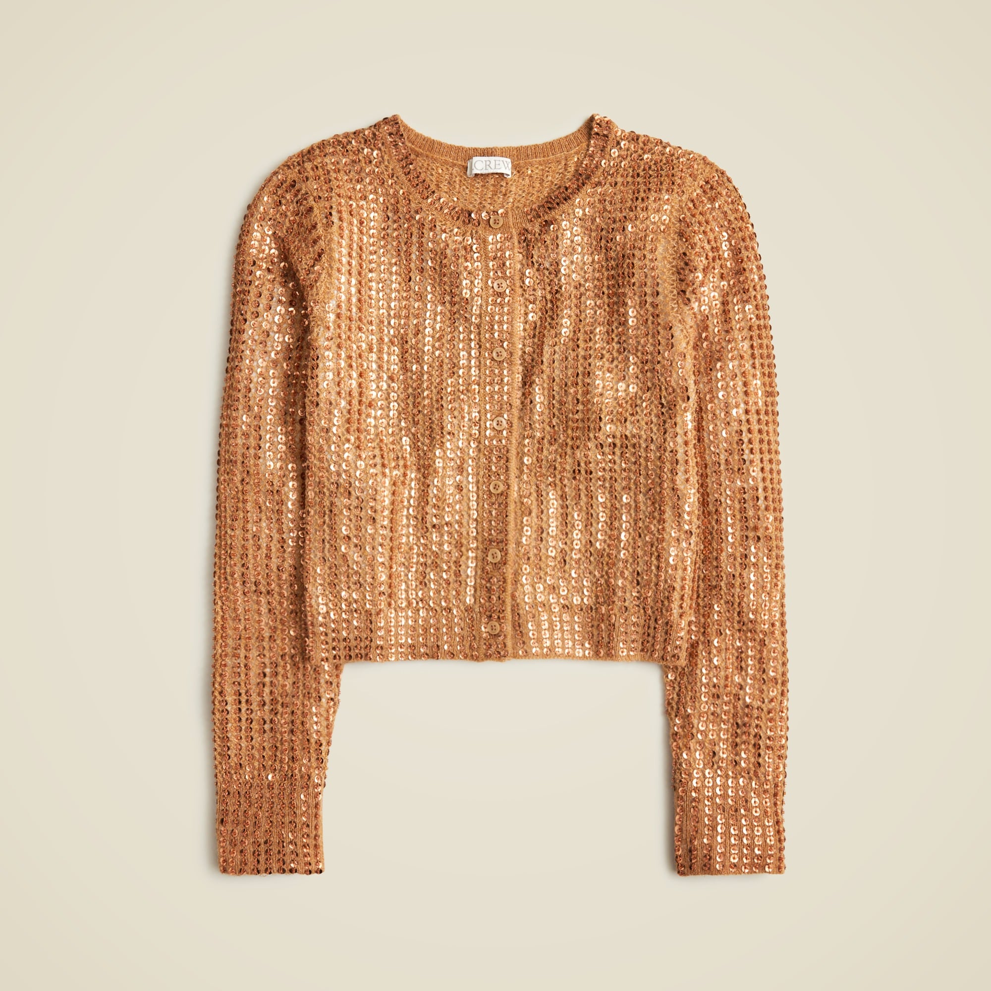Collection sequin pointelle cardigan