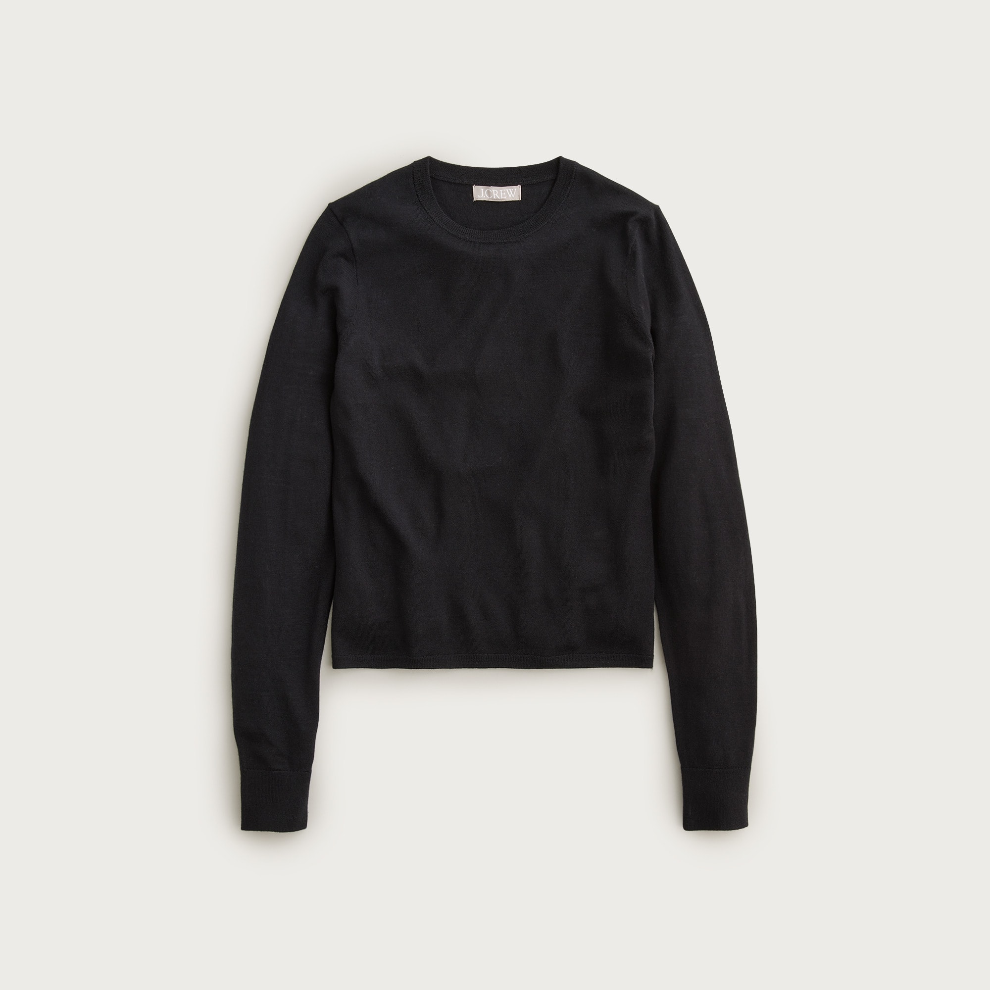 Carolyn fitted crewneck sweater in merino wool