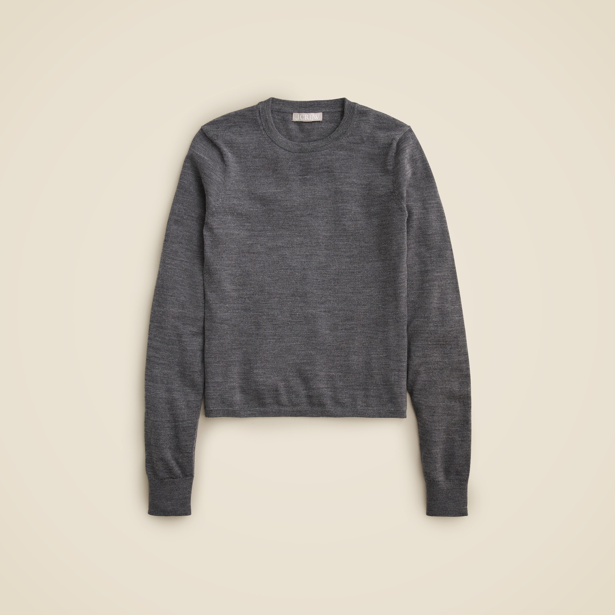 Carolyn fitted crewneck sweater in merino wool