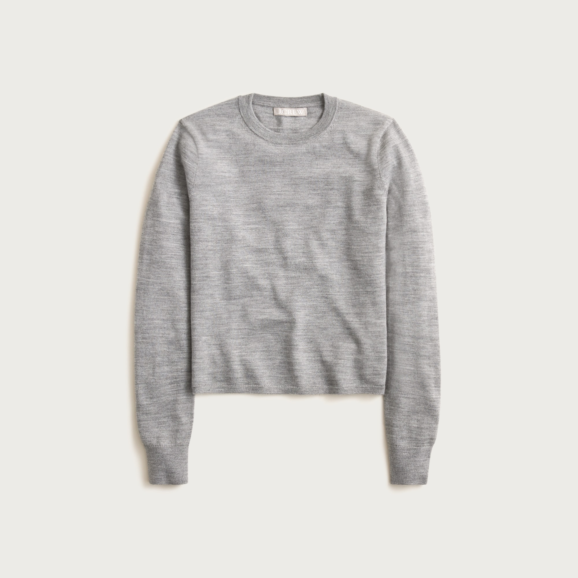 Carolyn fitted crewneck sweater in merino wool