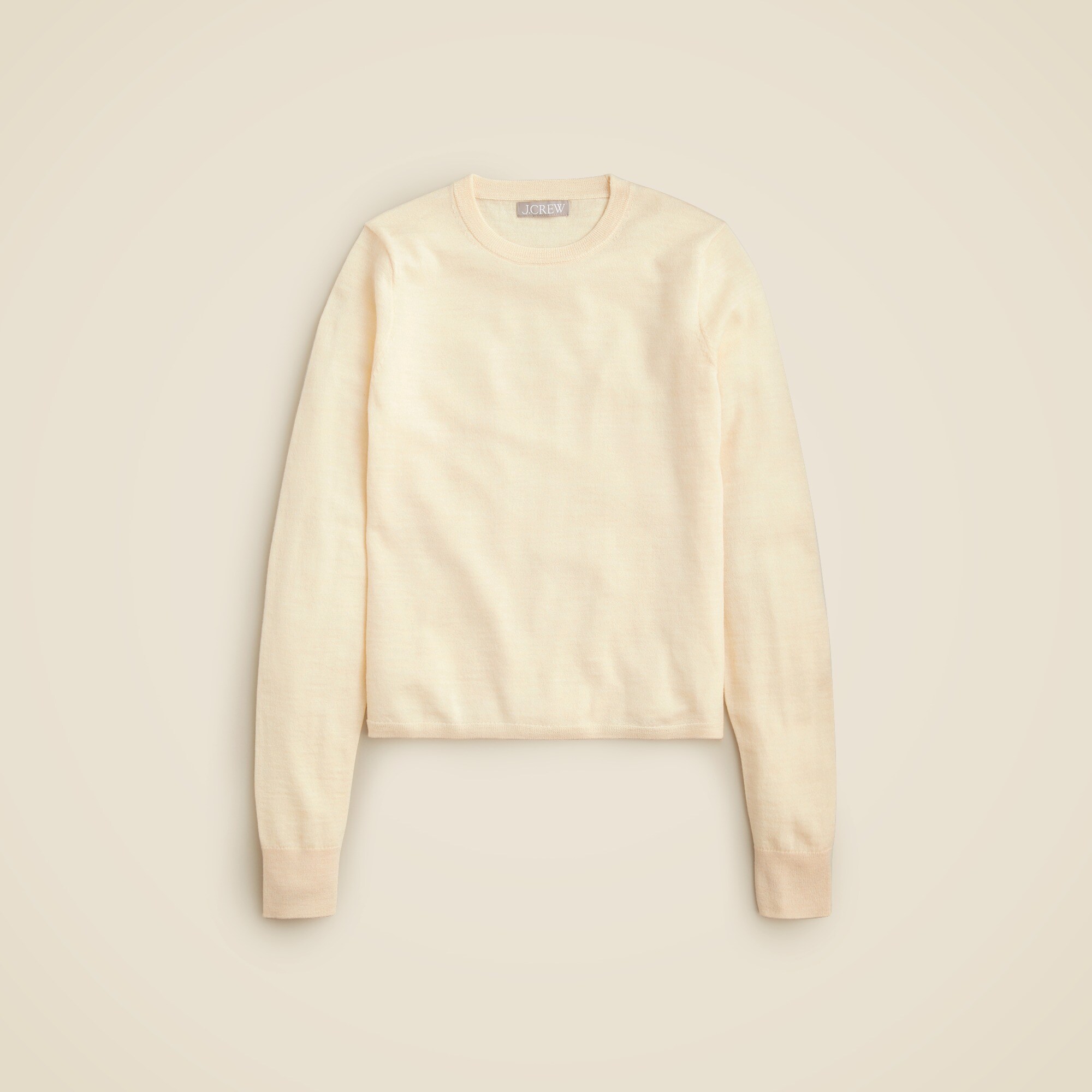 Carolyn fitted crewneck sweater in merino wool