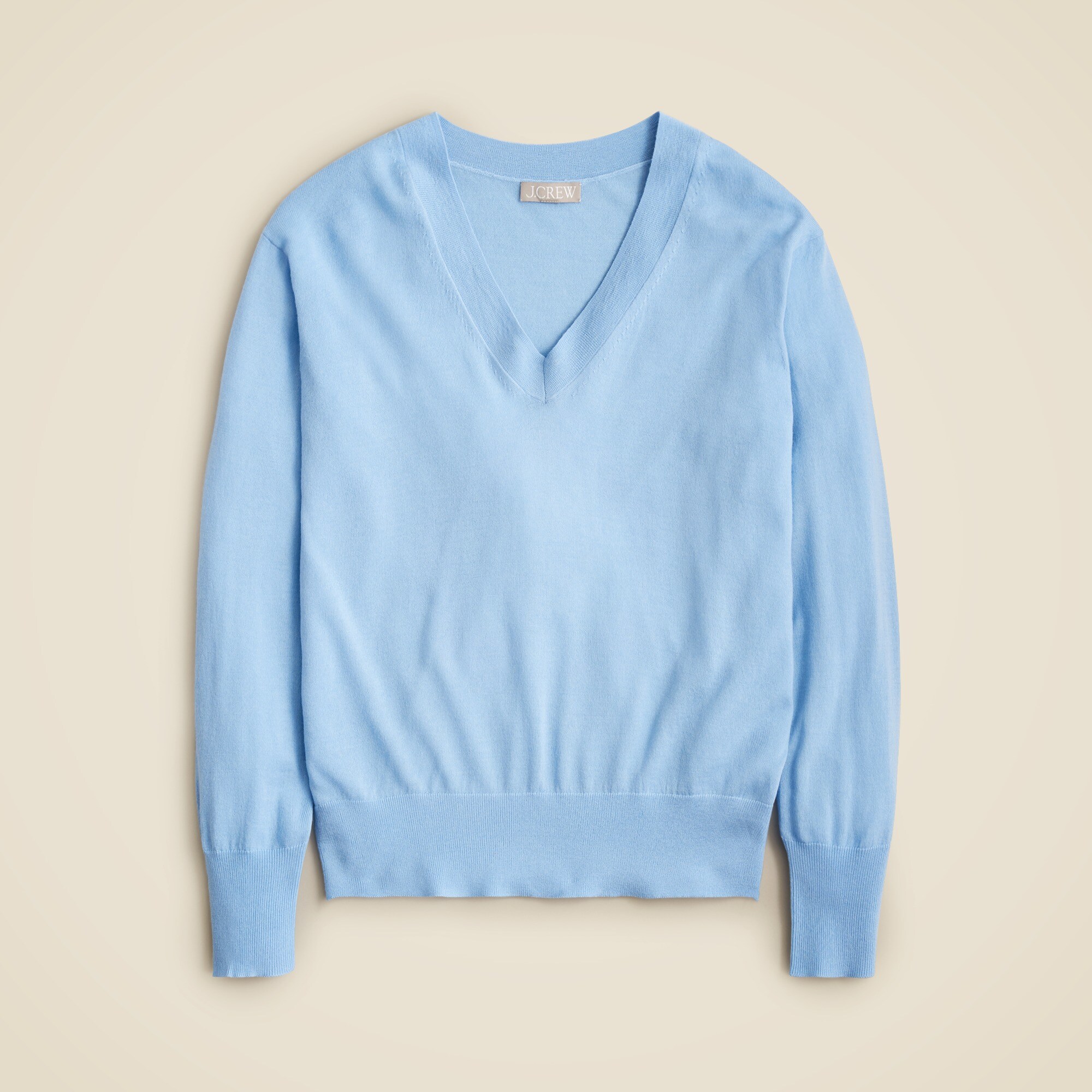 V-neck sweater in merino wool