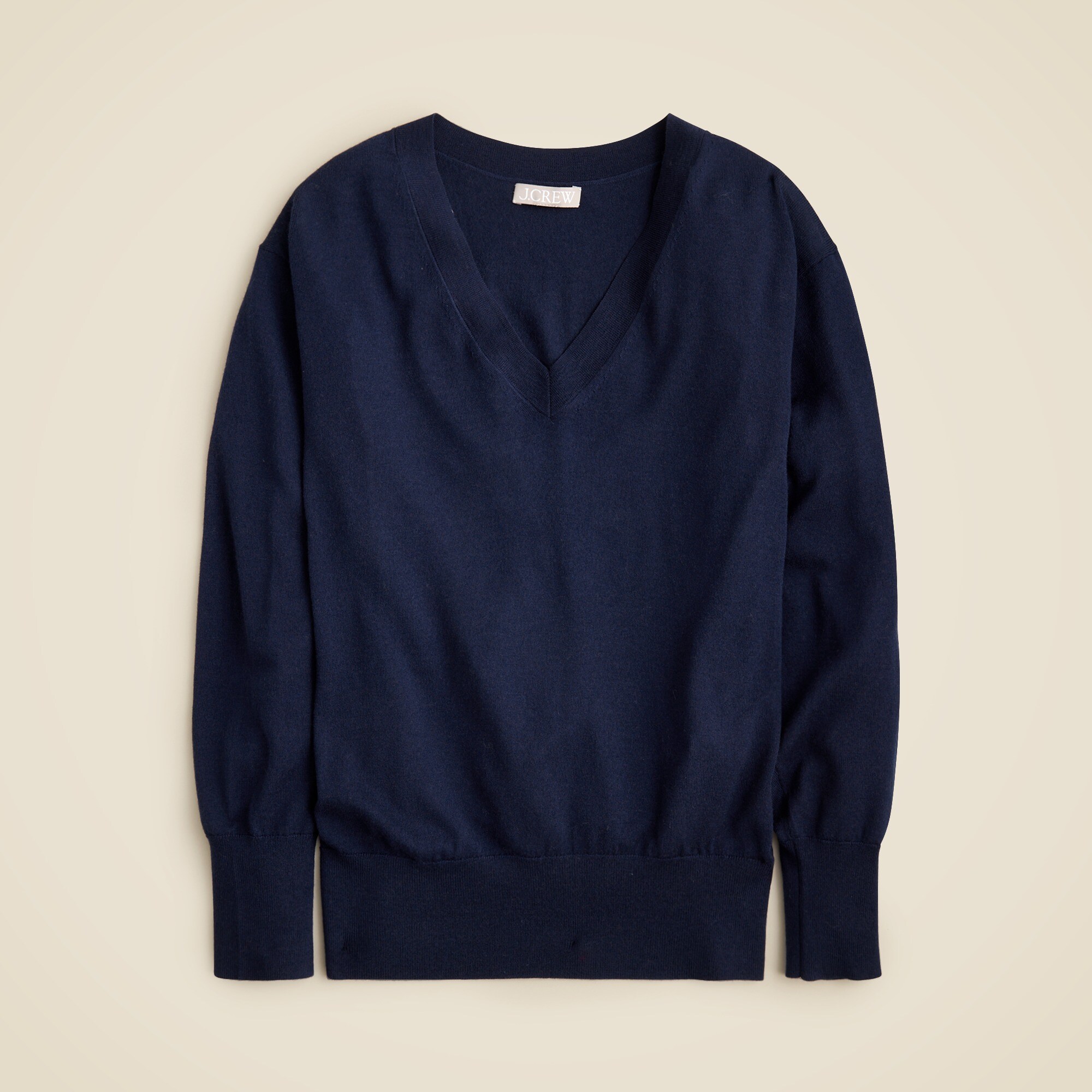 V-neck sweater in merino wool