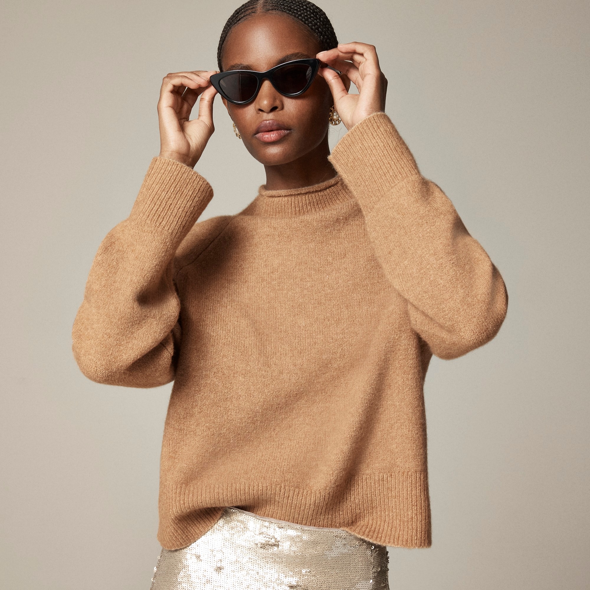 Rollneck™ sweater in Supersoft yarn