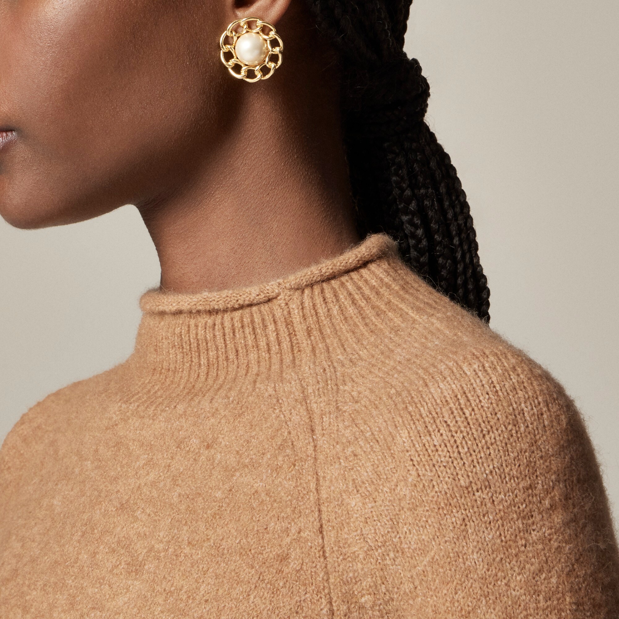 Rollneck™ sweater in Supersoft yarn