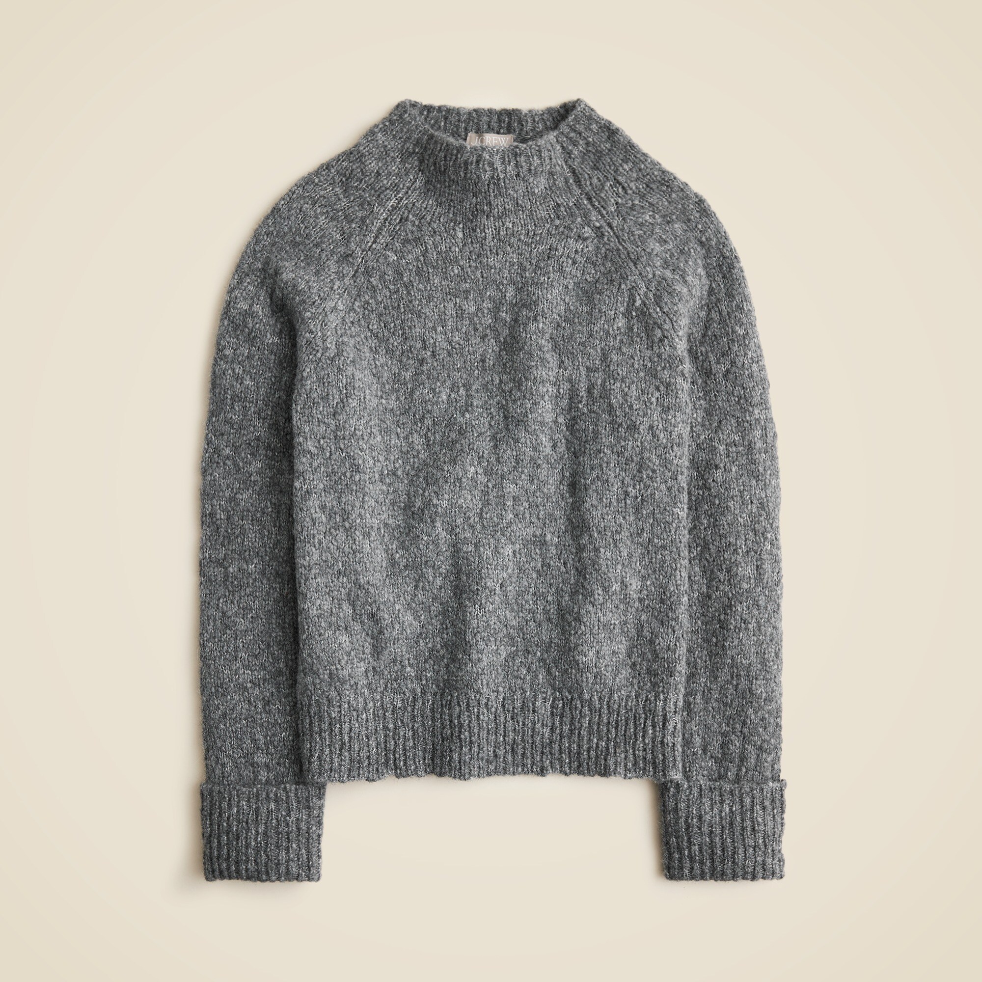 Cuffed mockneck sweater