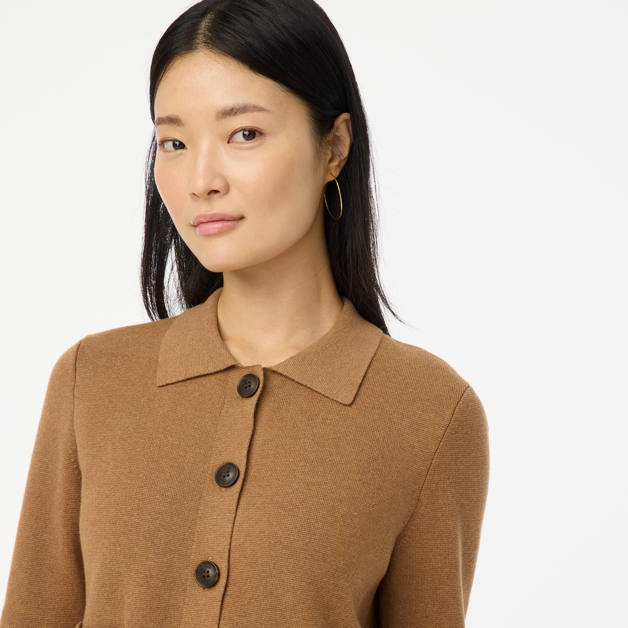 Polo cardigan sweater