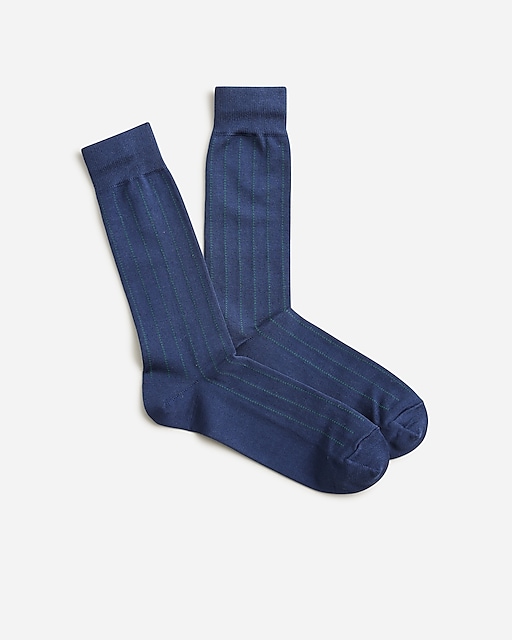 mens Dress socks in ticking stripe