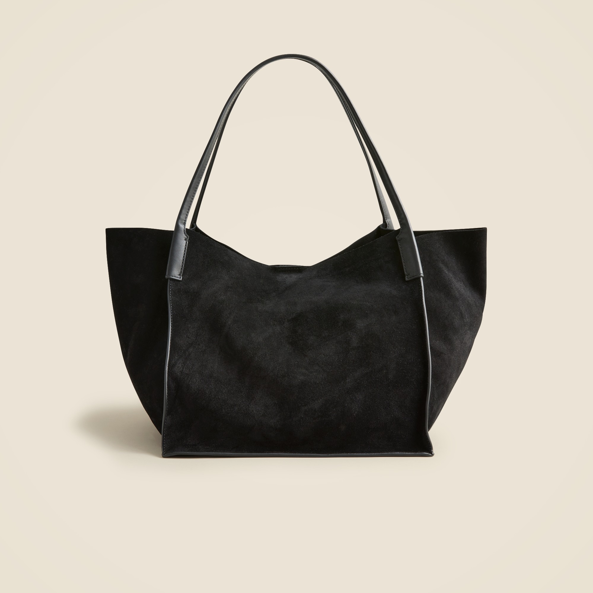 Unstructured large Berkeley tote in suede