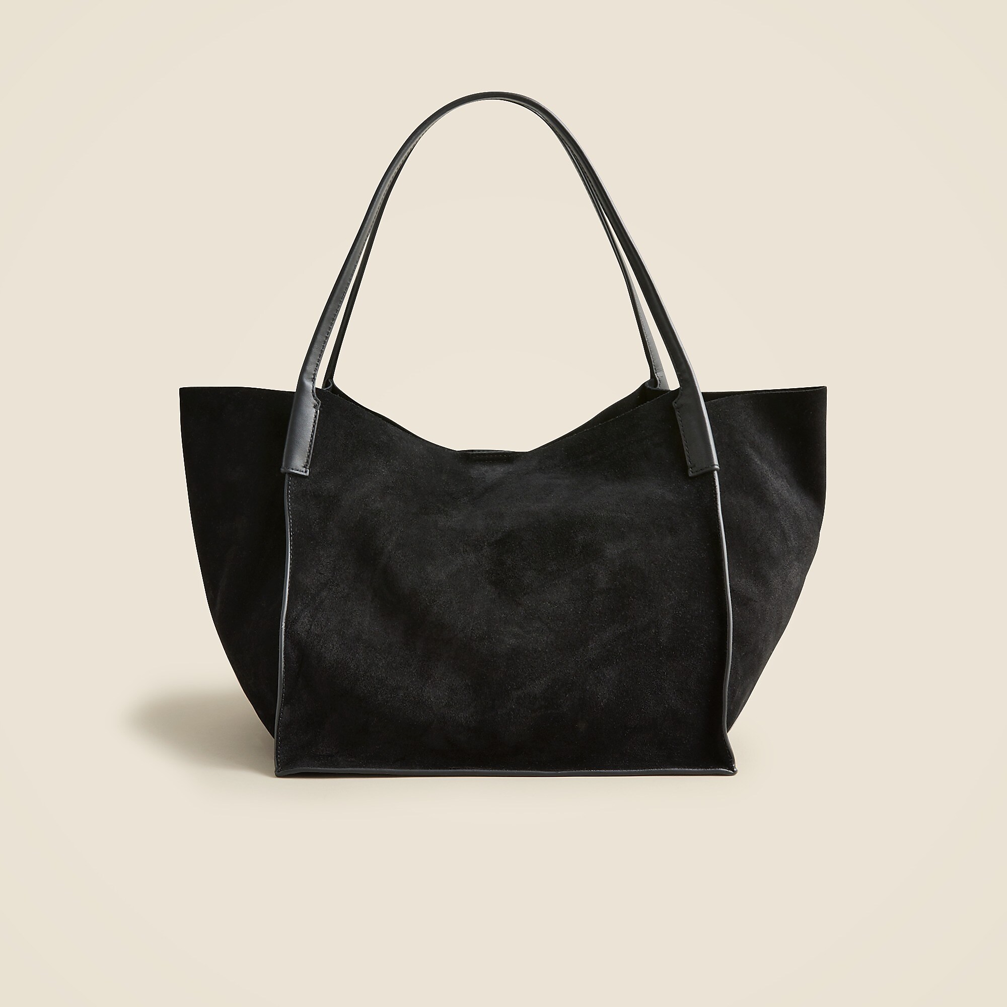 Unstructured large Berkeley tote in suede