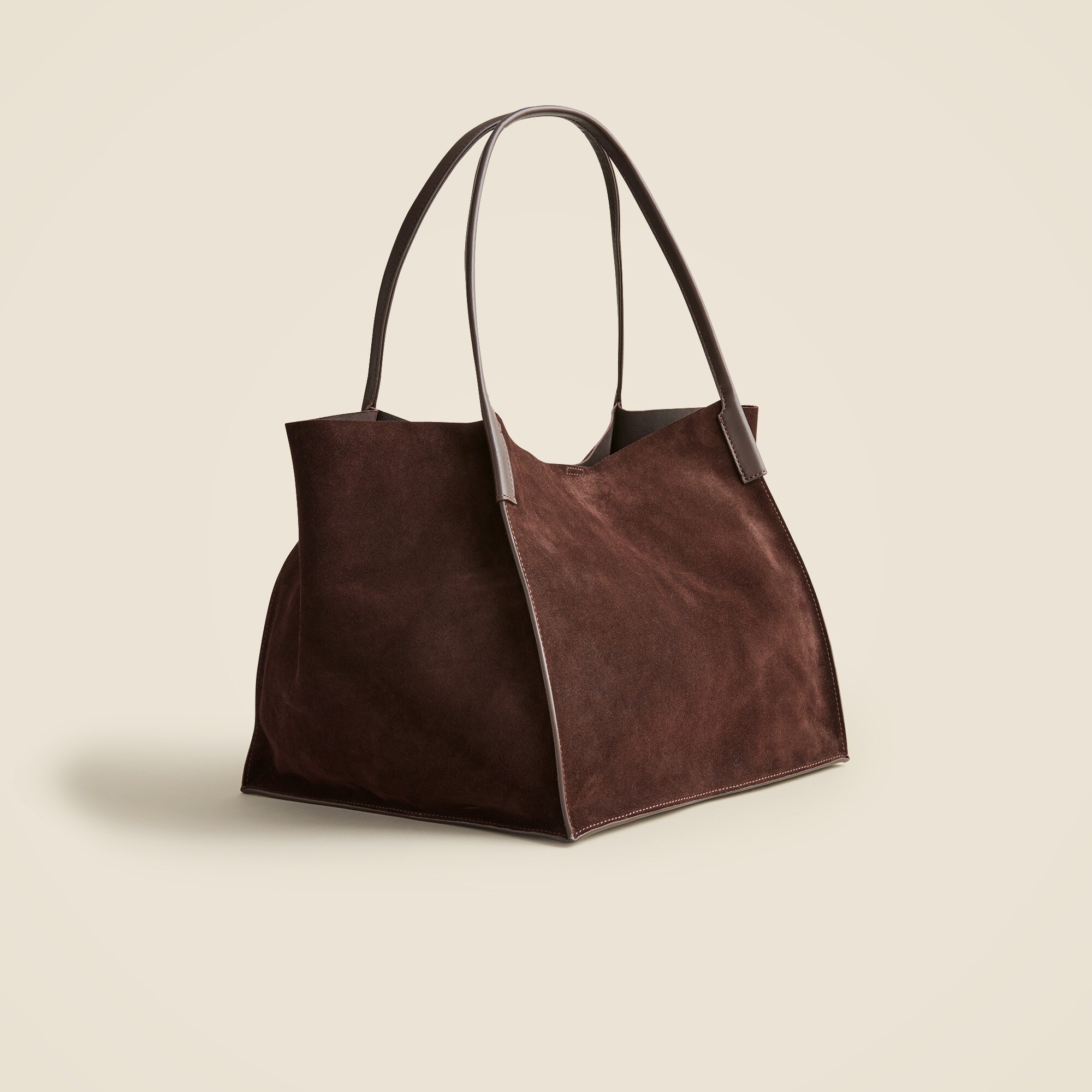 Unstructured large Berkeley tote in suede