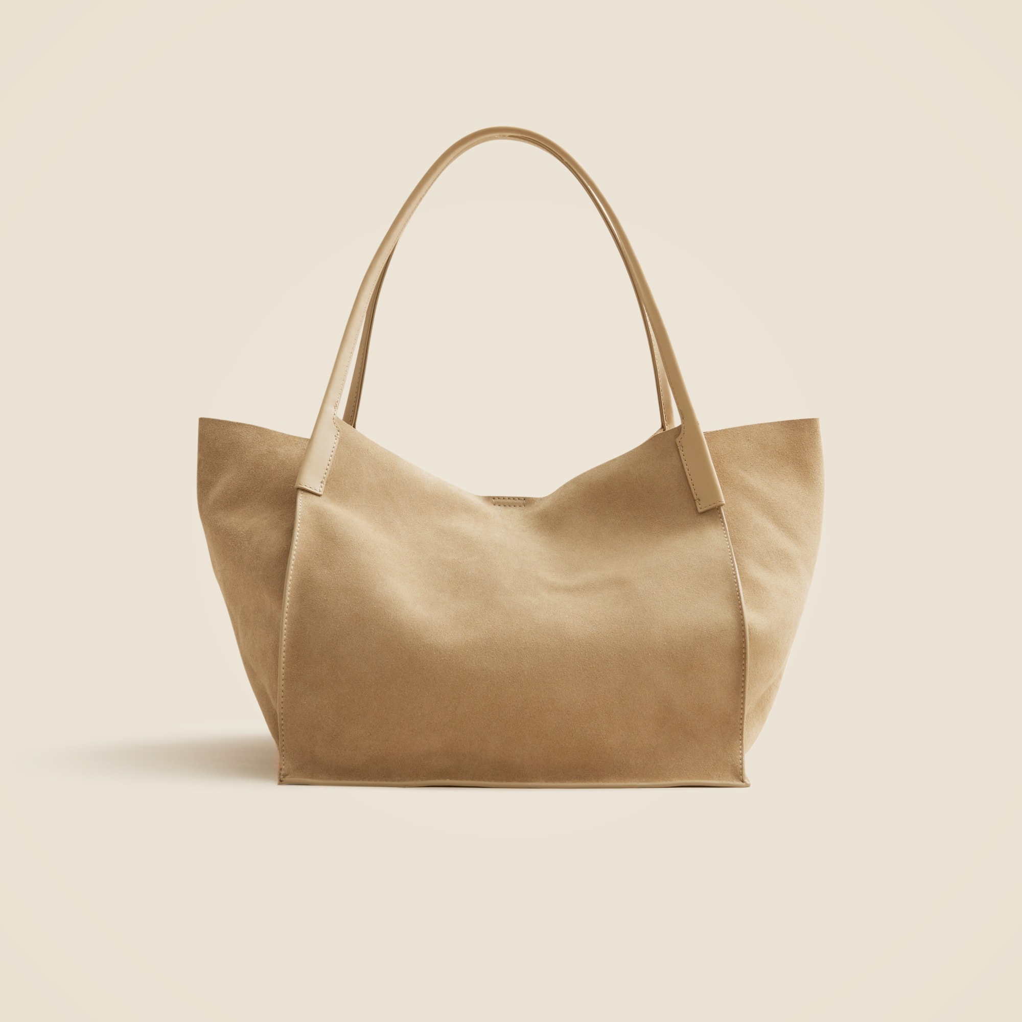 womens Unstructured large Berkeley tote in suede