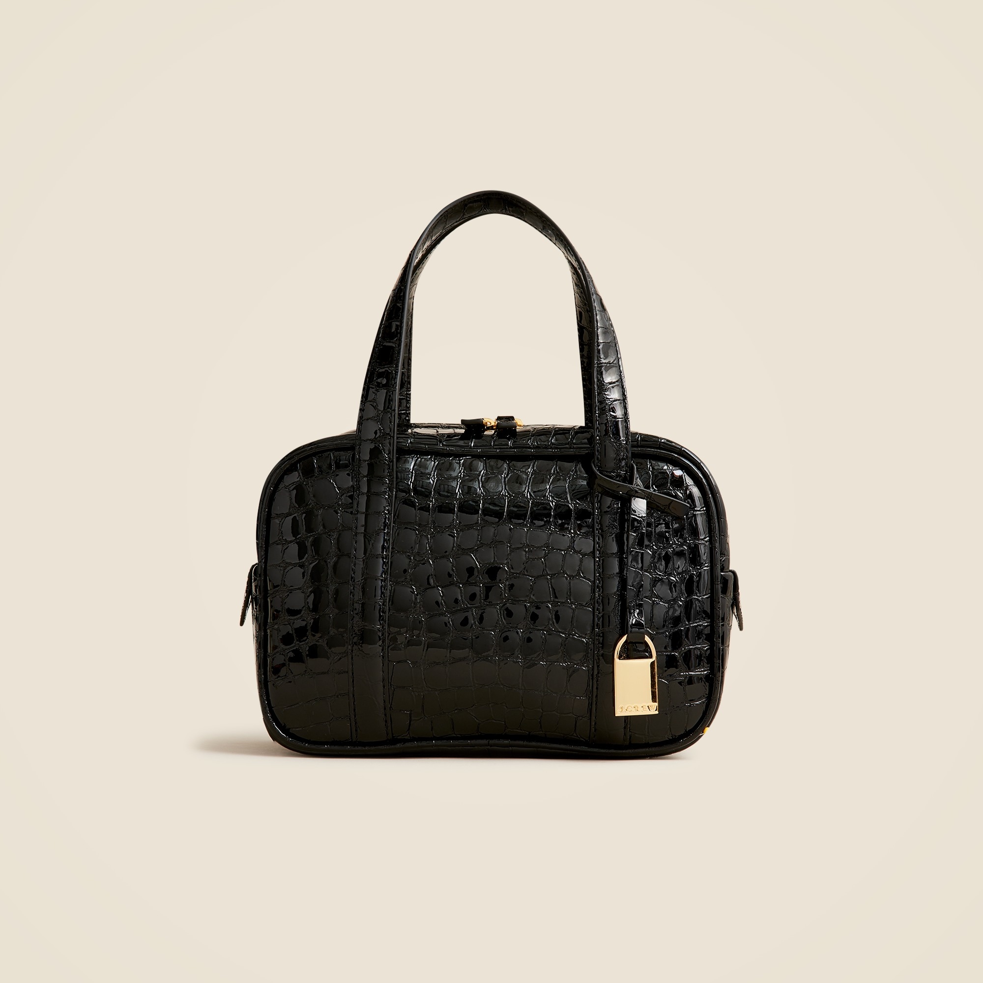 J.Crew: Bowler Bag In Croc-embossed Leather For Women