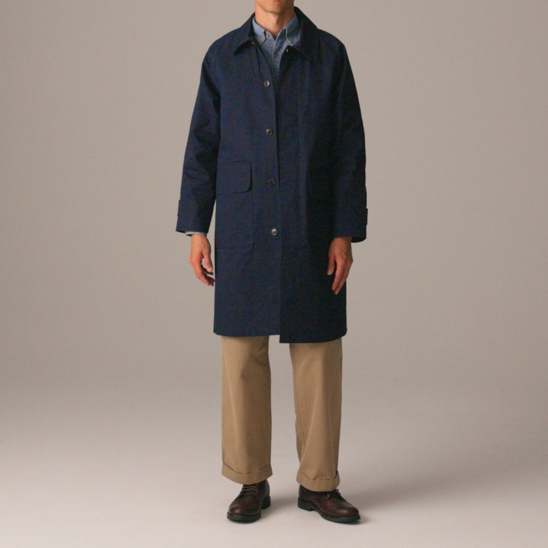 Rivington car coat in water-resistant cotton twill