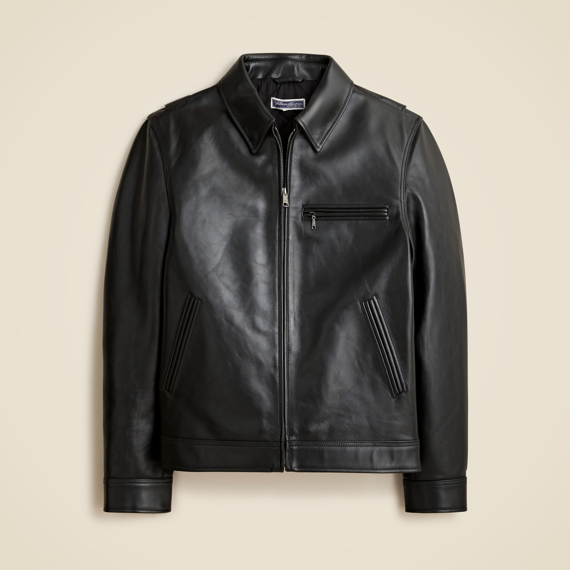Wallace & Barnes Italian leather work jacket