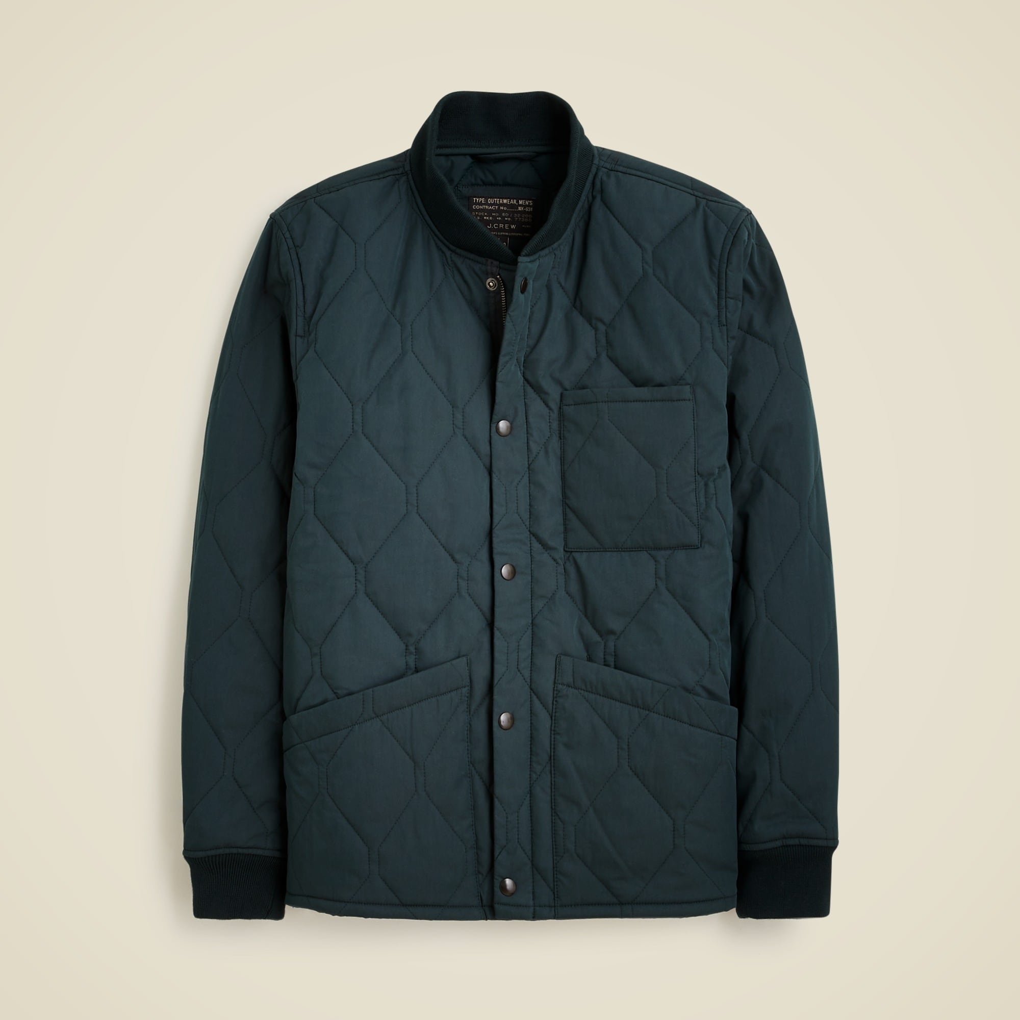 Quilted flight jacket with PrimaLoft®