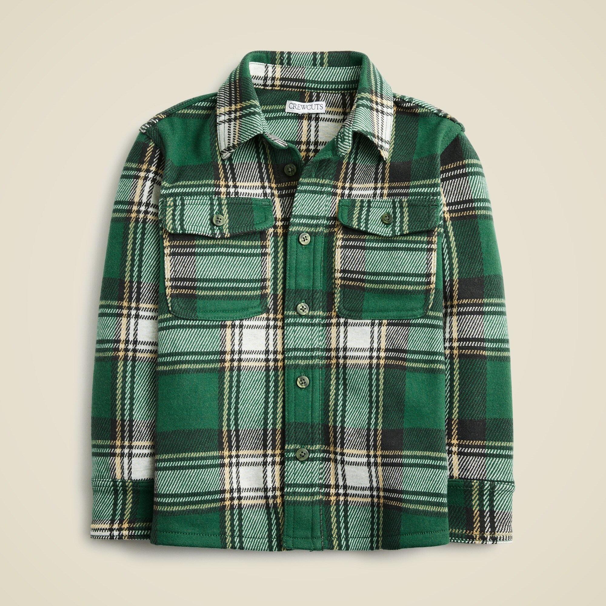 Kids' long-sleeve Seaboard soft-knit shirt in plaid