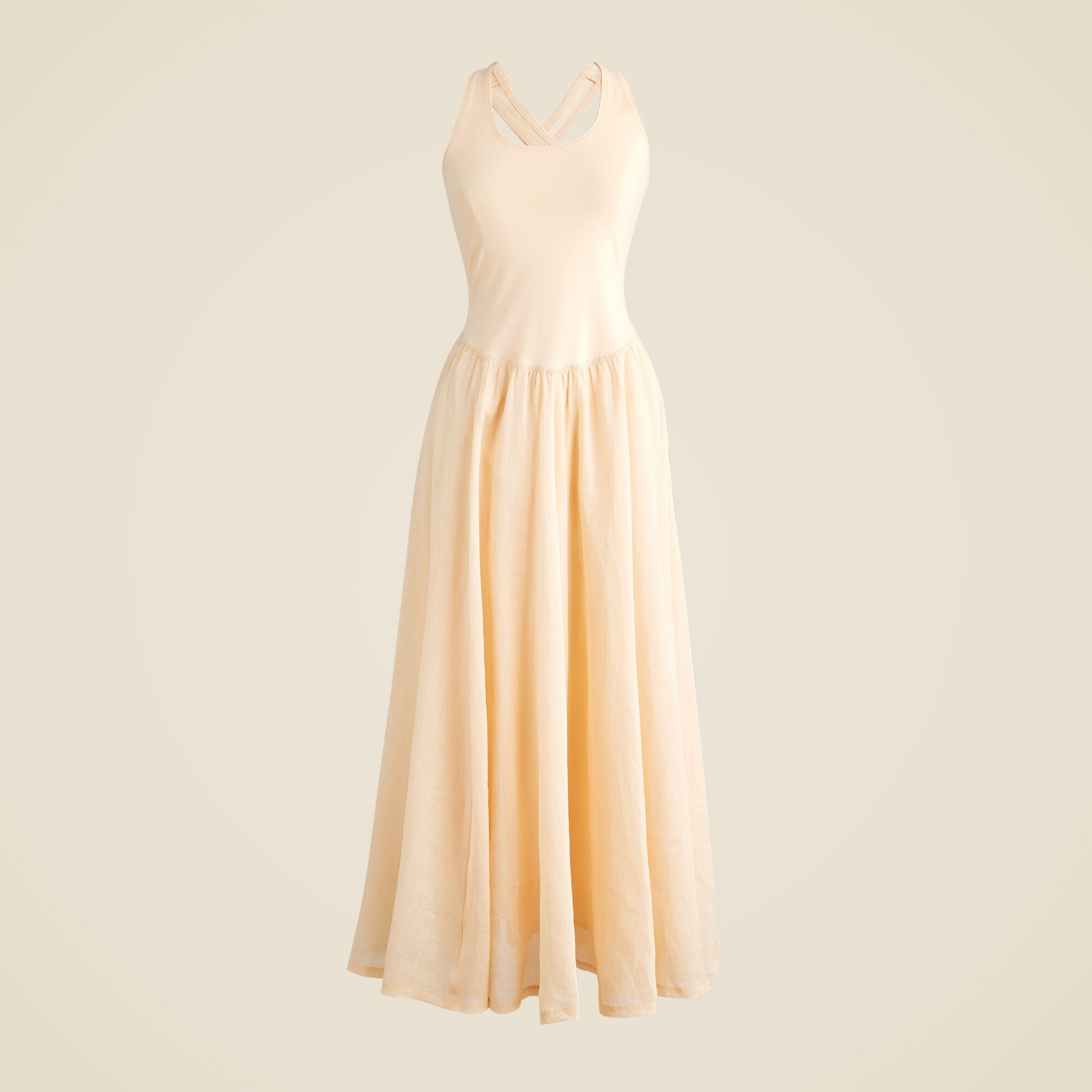 Maryam Nassir Zadeh X J.Crew cross-back midi dress in stretch cotton blend