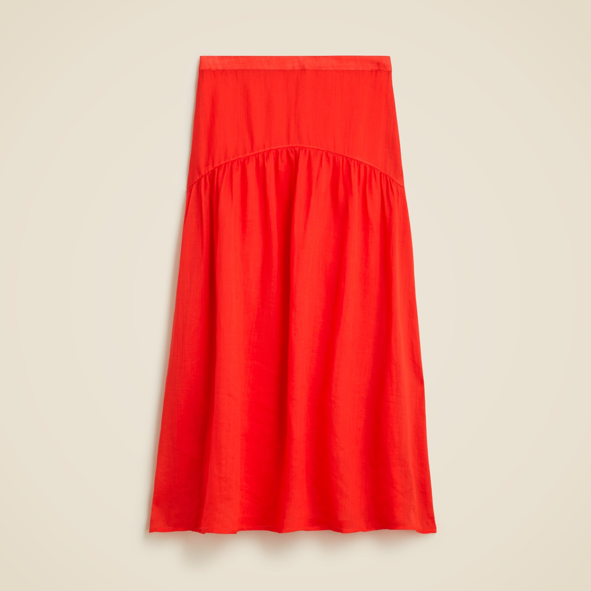 Maryam Nassir Zadeh X J.Crew drop-waist midi skirt in ramie