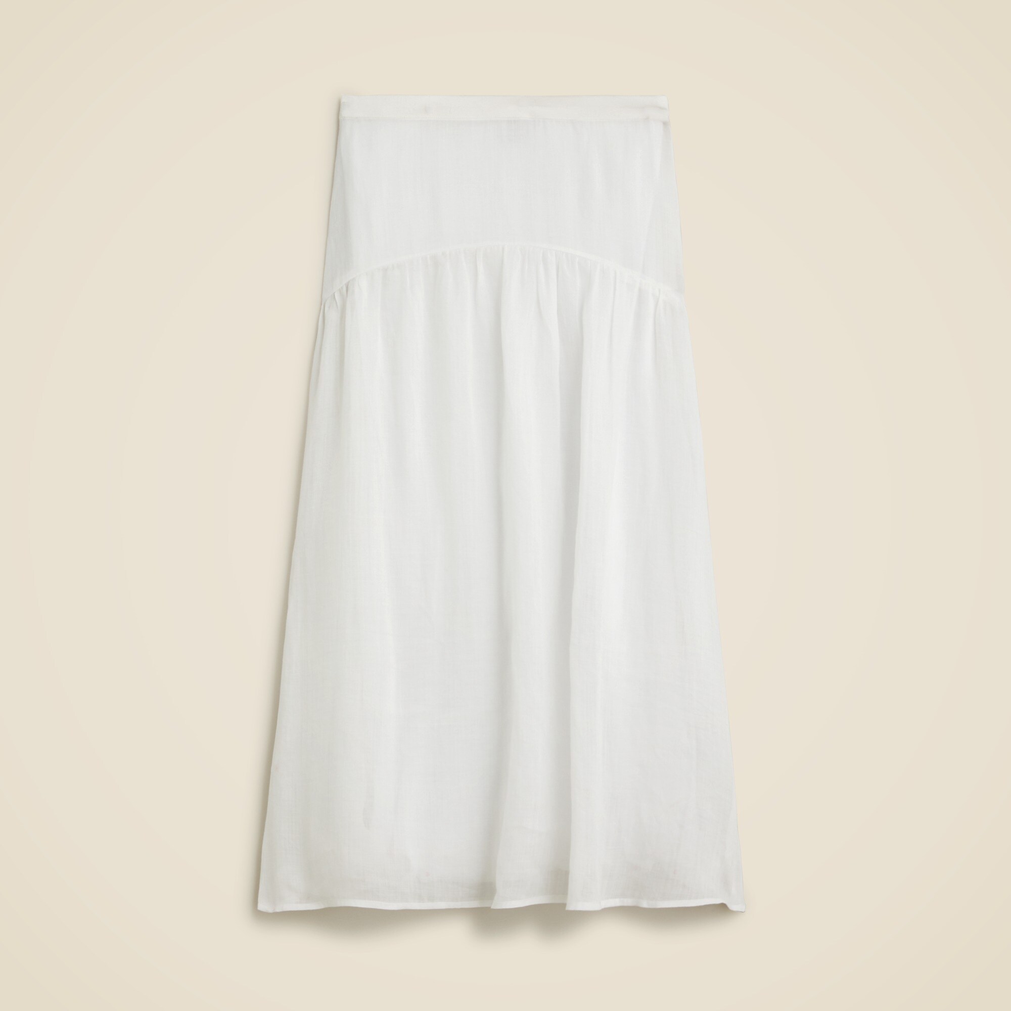 womens Maryam Nassir Zadeh X J.Crew drop-waist midi skirt in ramie