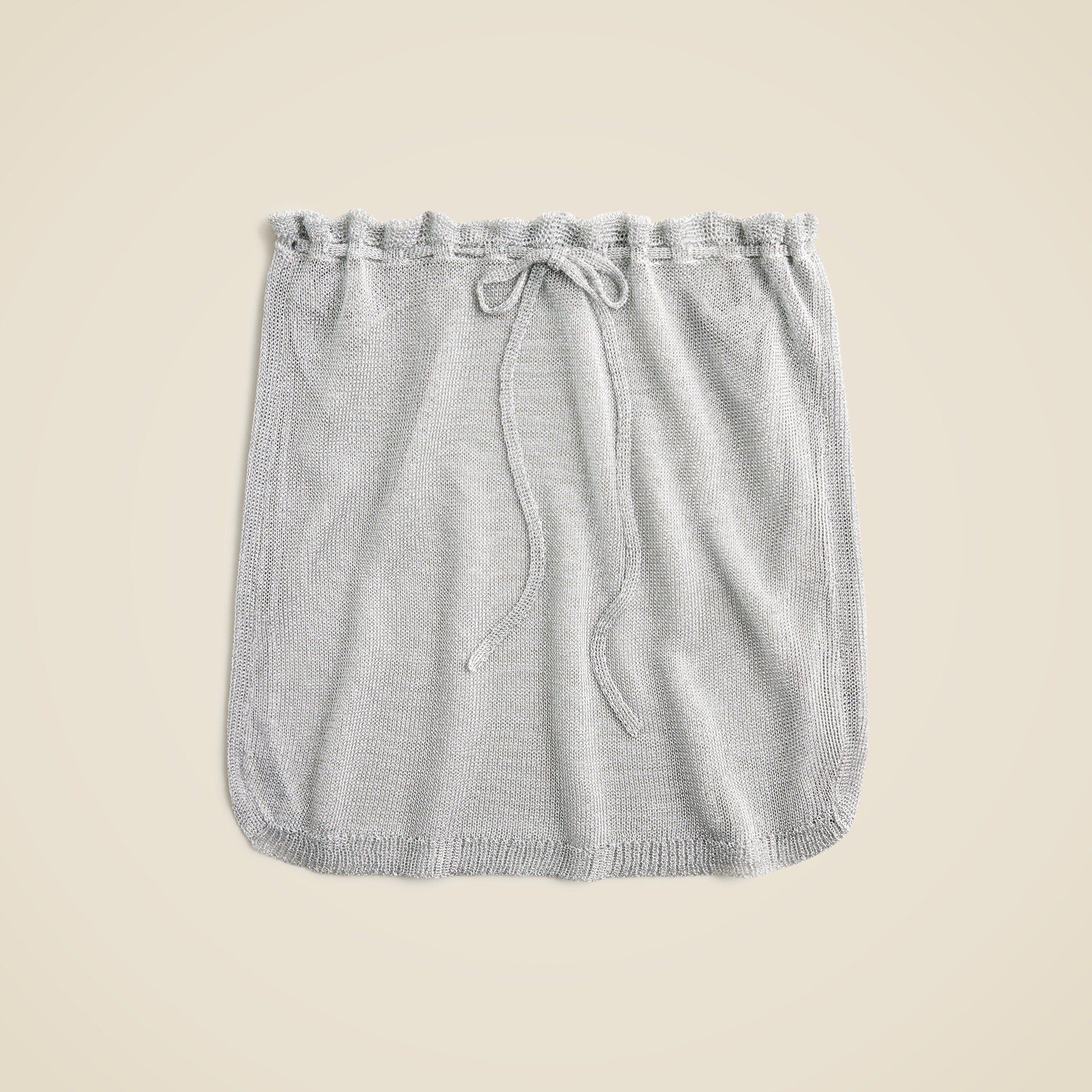 Maryam Nassir Zadeh X J.Crew sheer metallic mini skirt