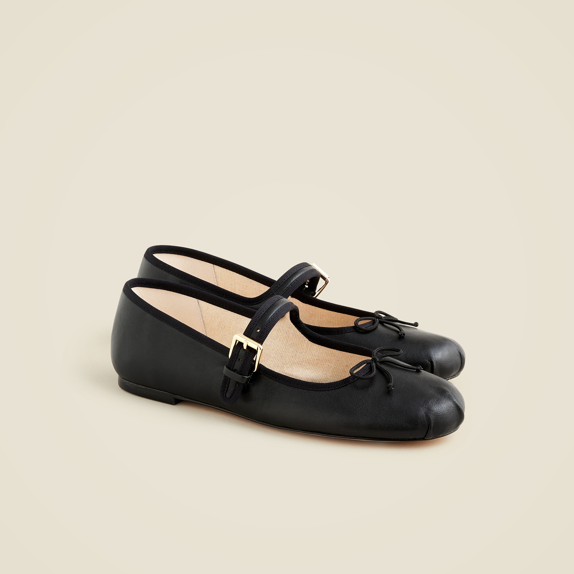 Logan Mary Jane ballet flats in leather