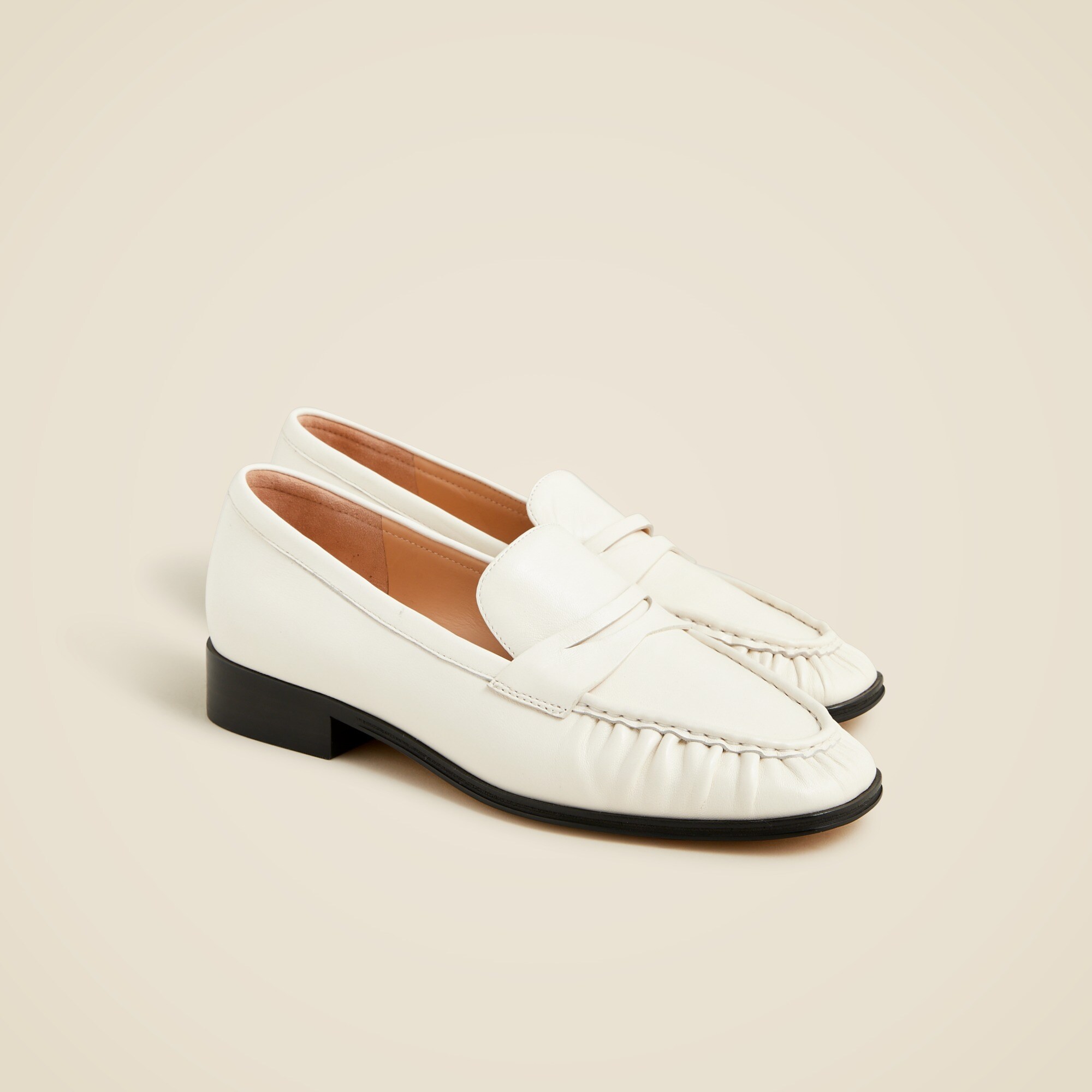 J.Crew Maison Ruched Loafers In Leather For Women