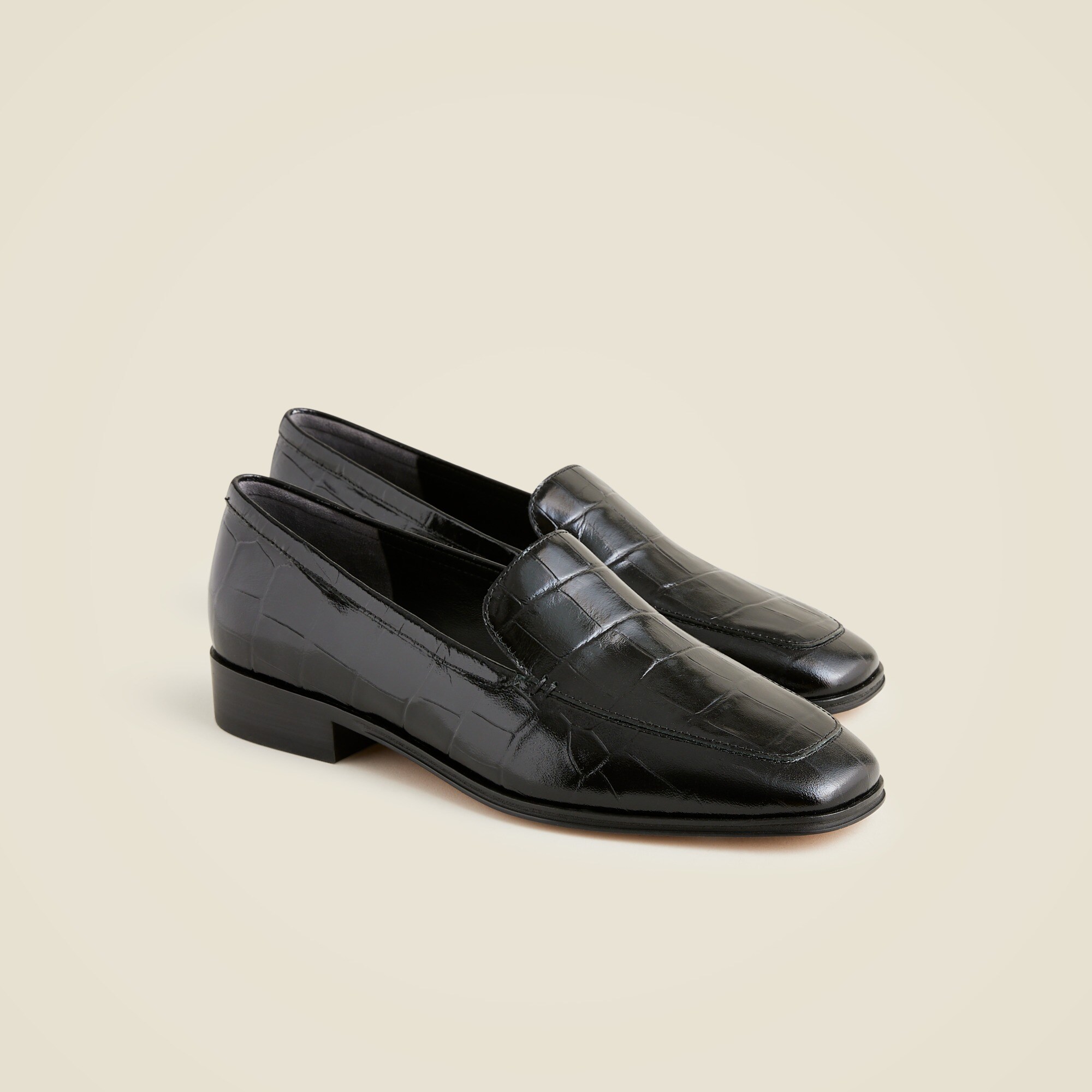 J.Crew Maison Loafers In Croc embossed Italian Leather For Women