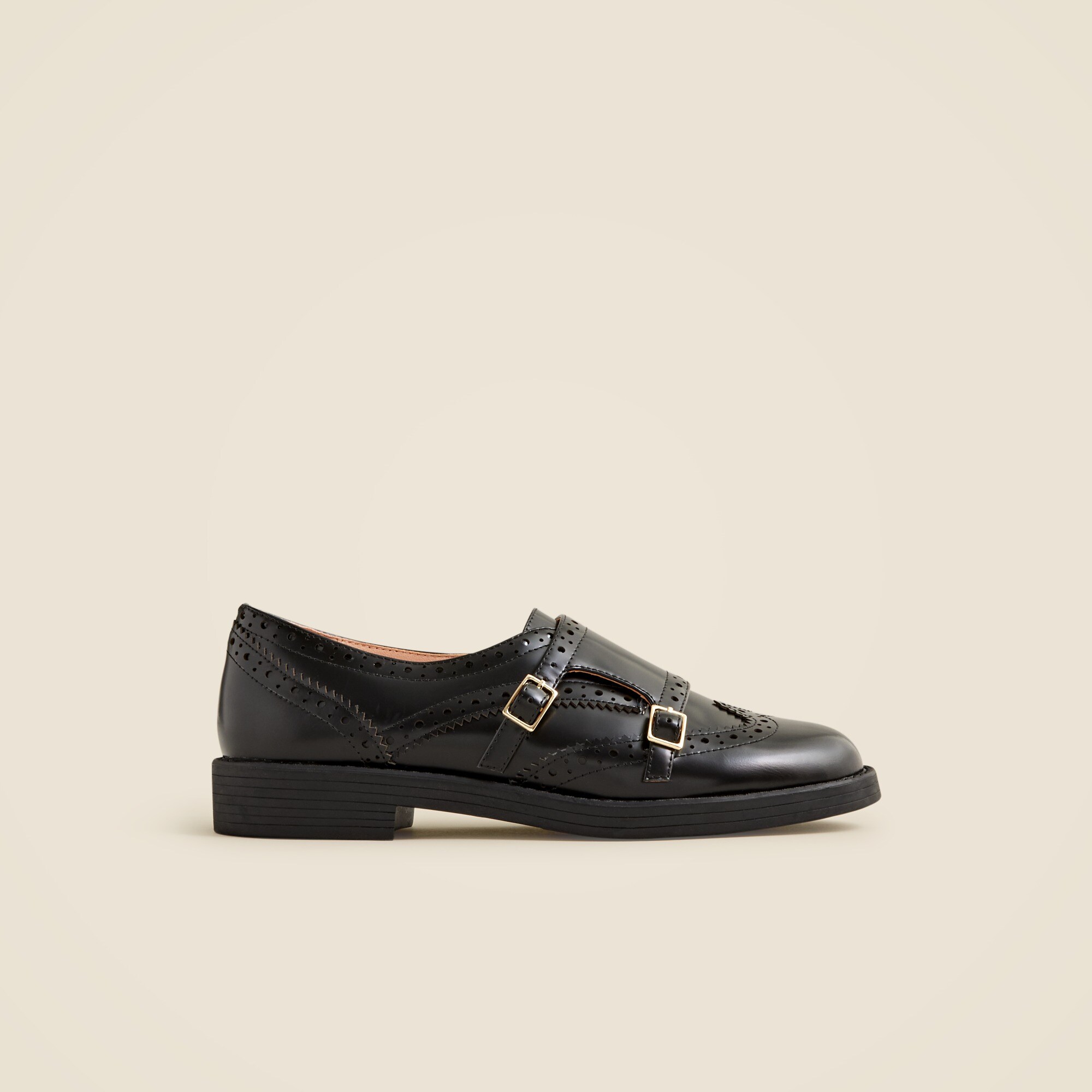 Monk-strap shoes in leather