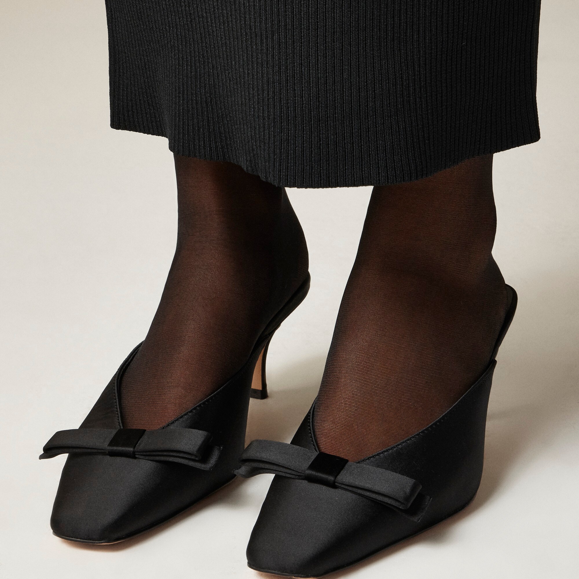 Leona mule heels in satin