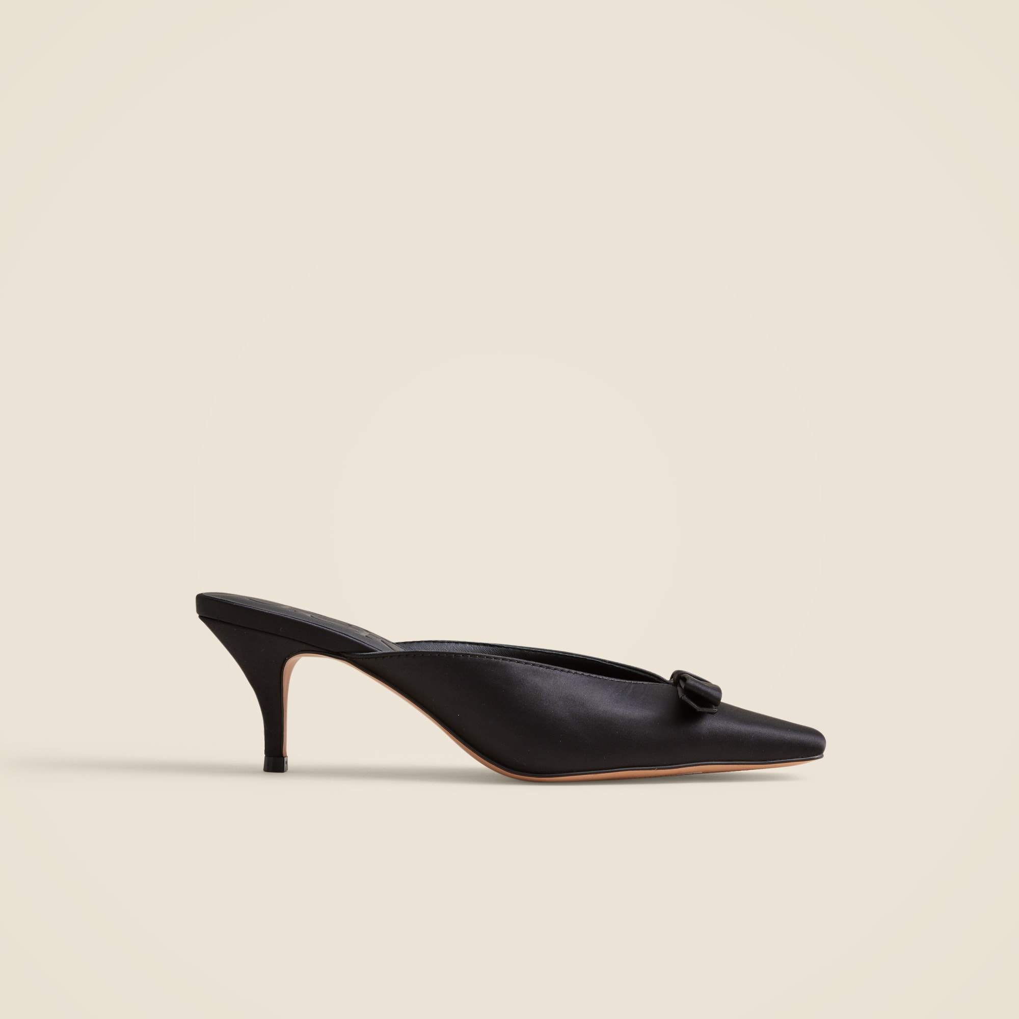 Leona mule heels in satin