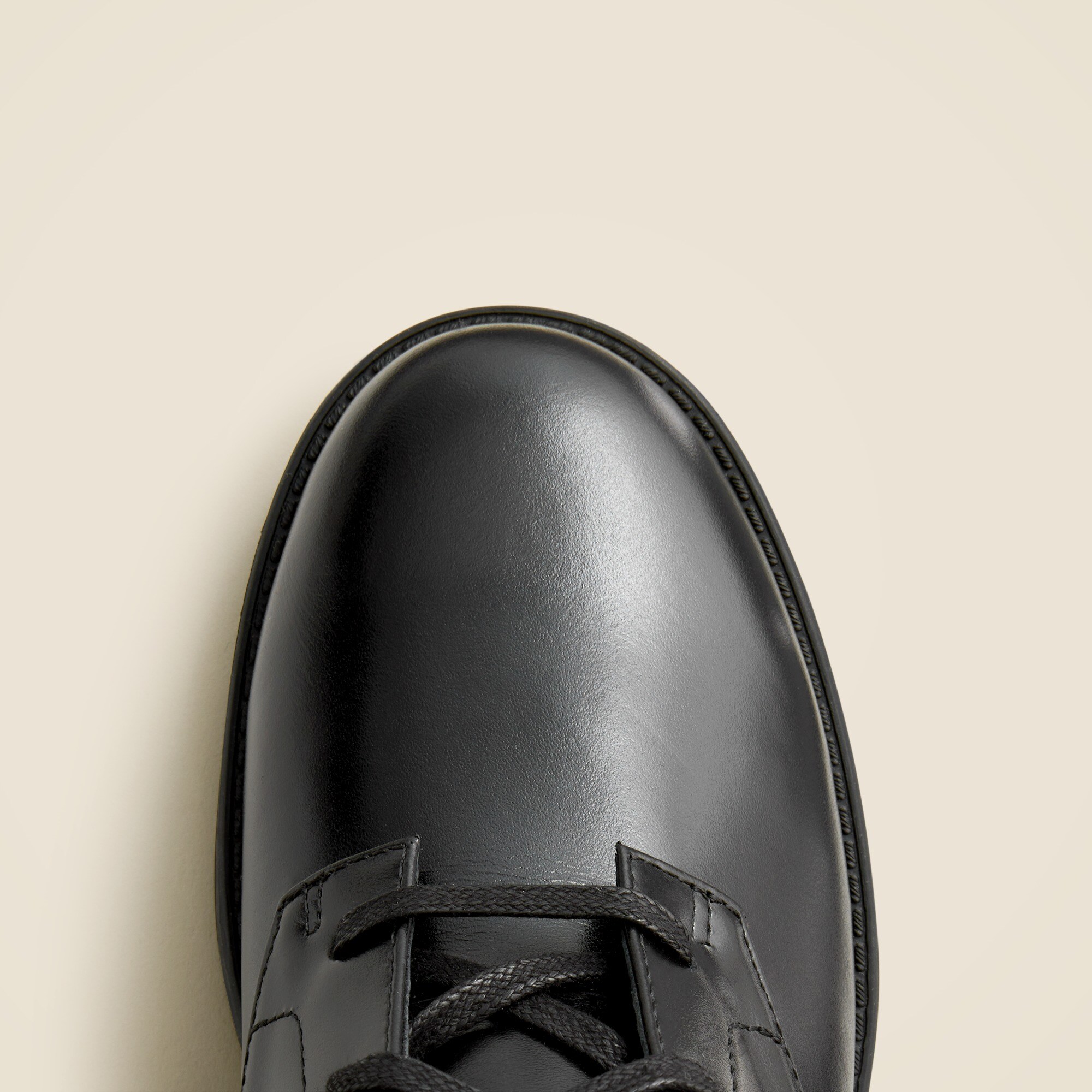 Lace-up ankle boots in leather
