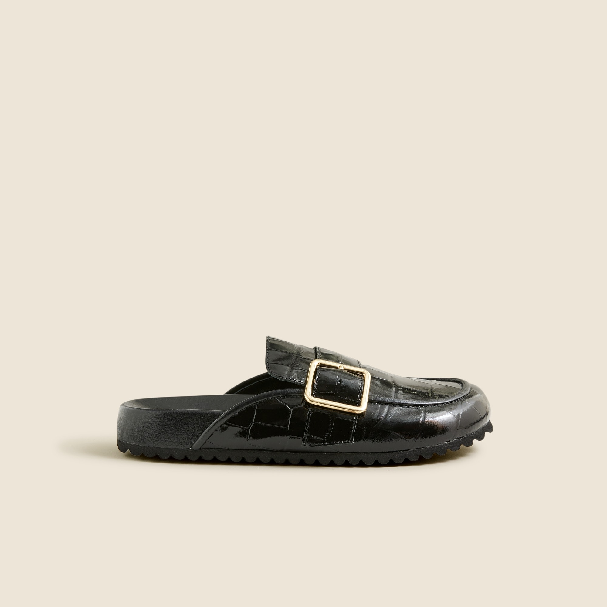 Marlow clogs in croc-embossed Italian leather