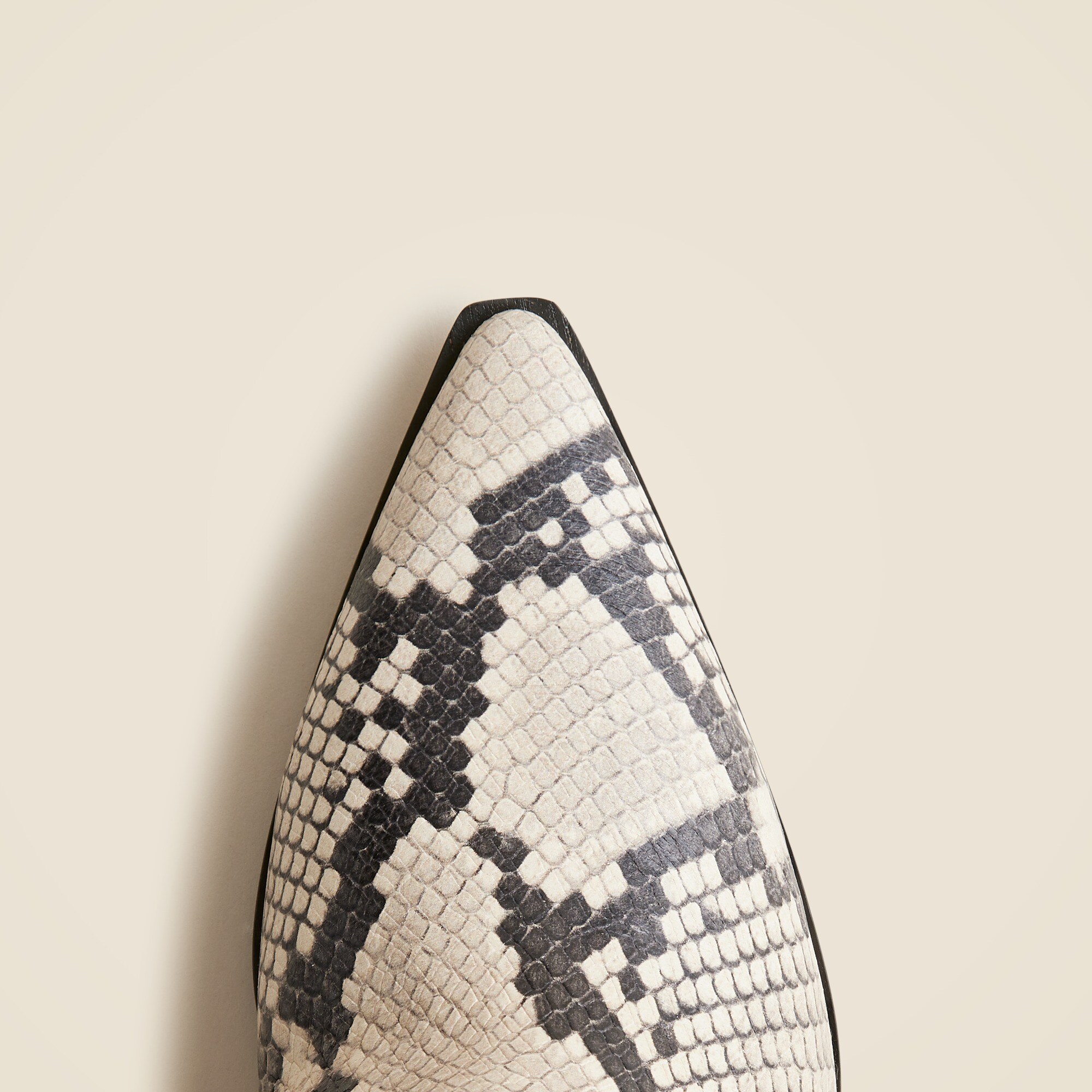 New Stevie knee-high pull-on boots in snake-embossed Italian leather