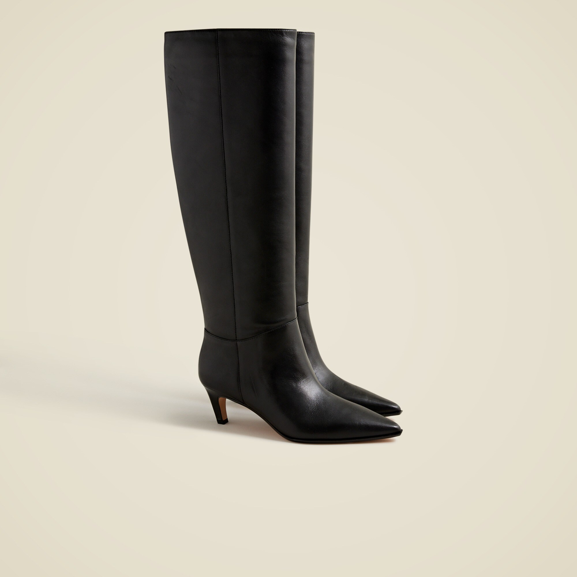 New Stevie knee-high pull-on boots in leather