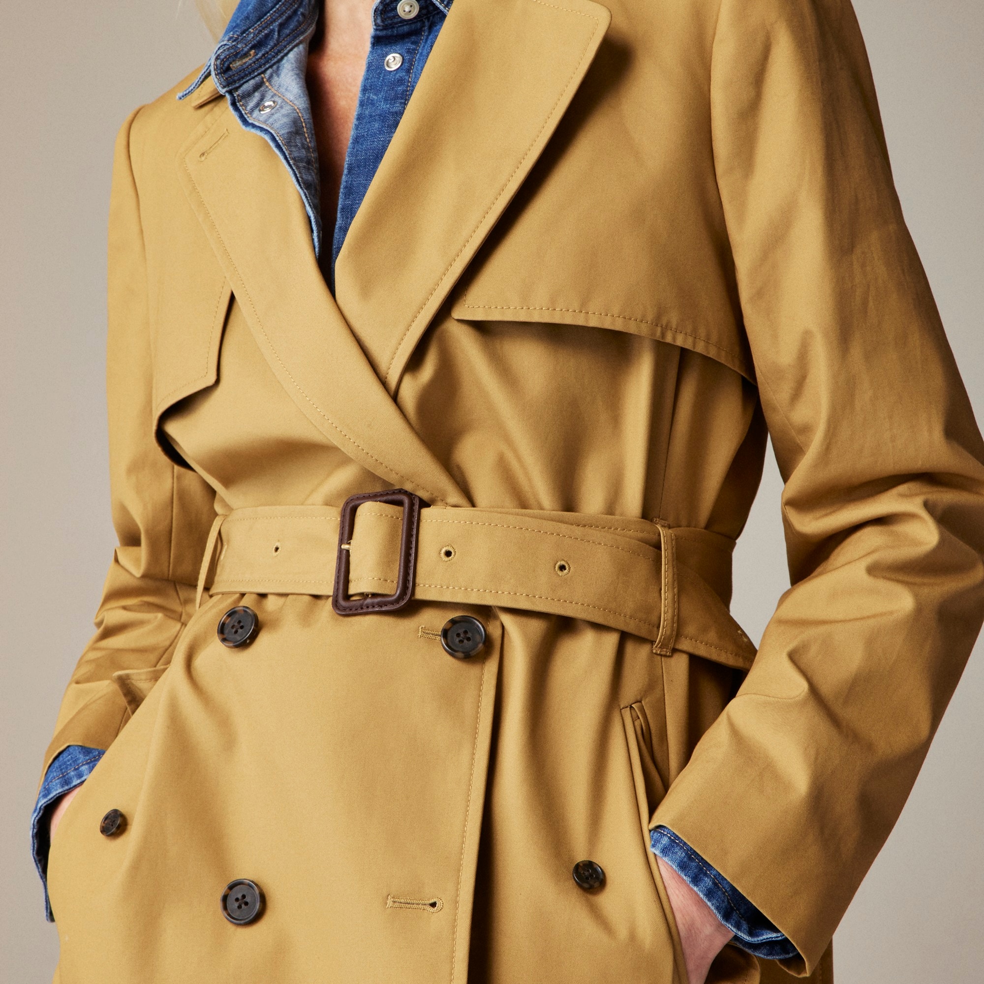 Cropped Icon trench coat