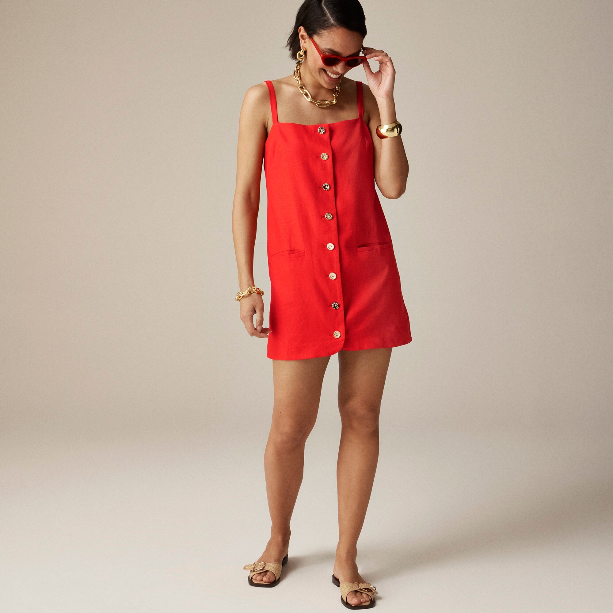 Claudia dress in linen