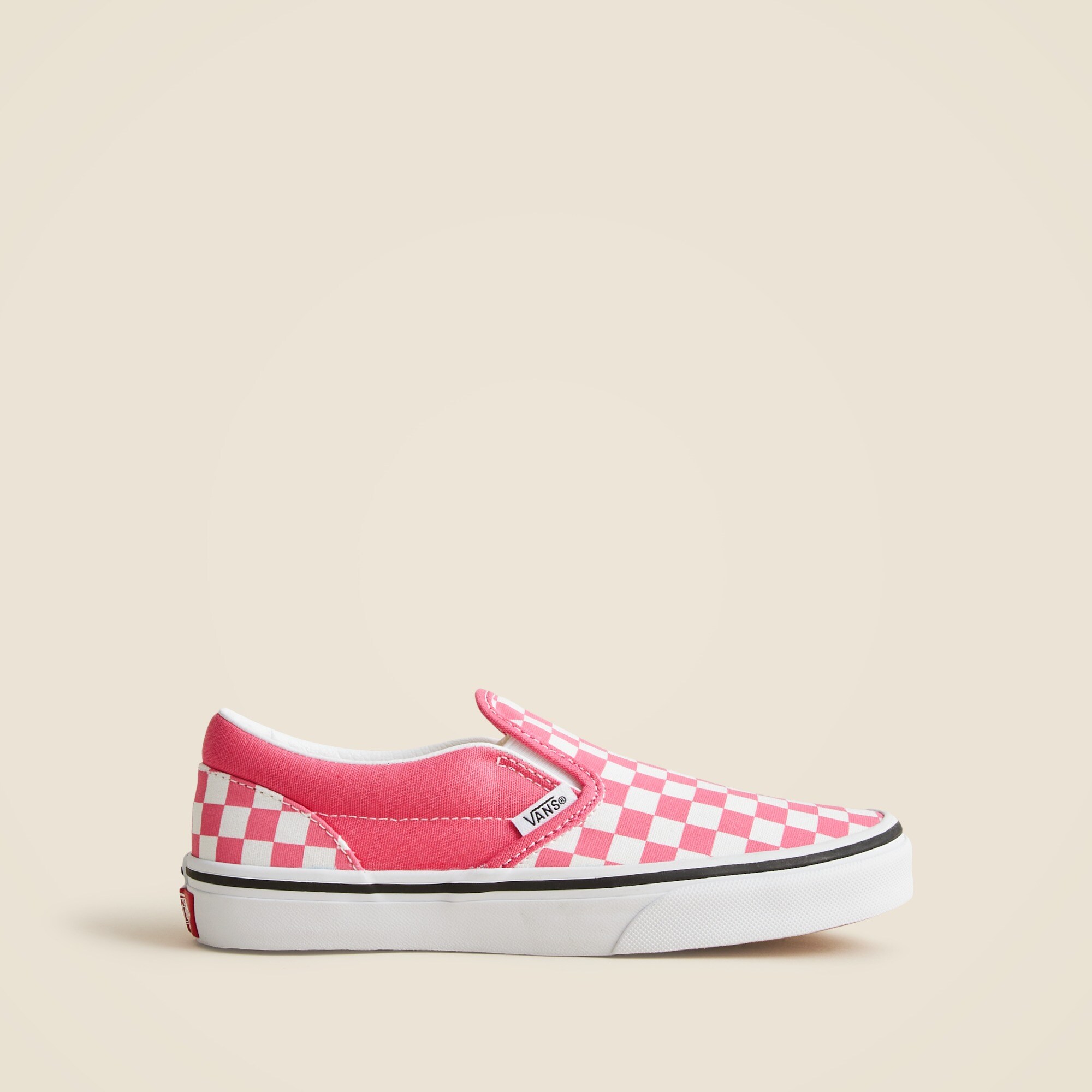 Vans® Youth kids' Classic slip-on sneakers in checkerboard
