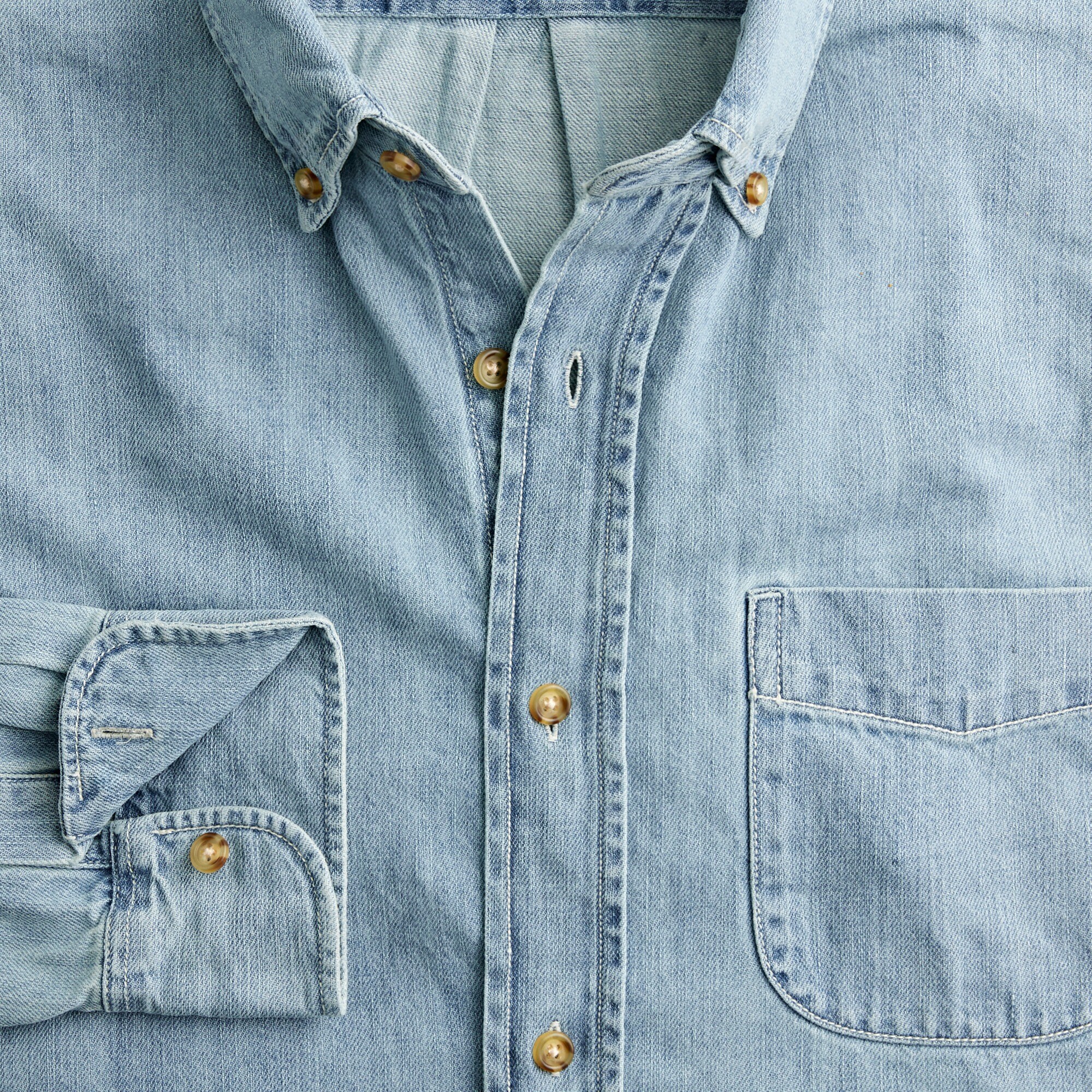 Giant-fit midweight denim shirt