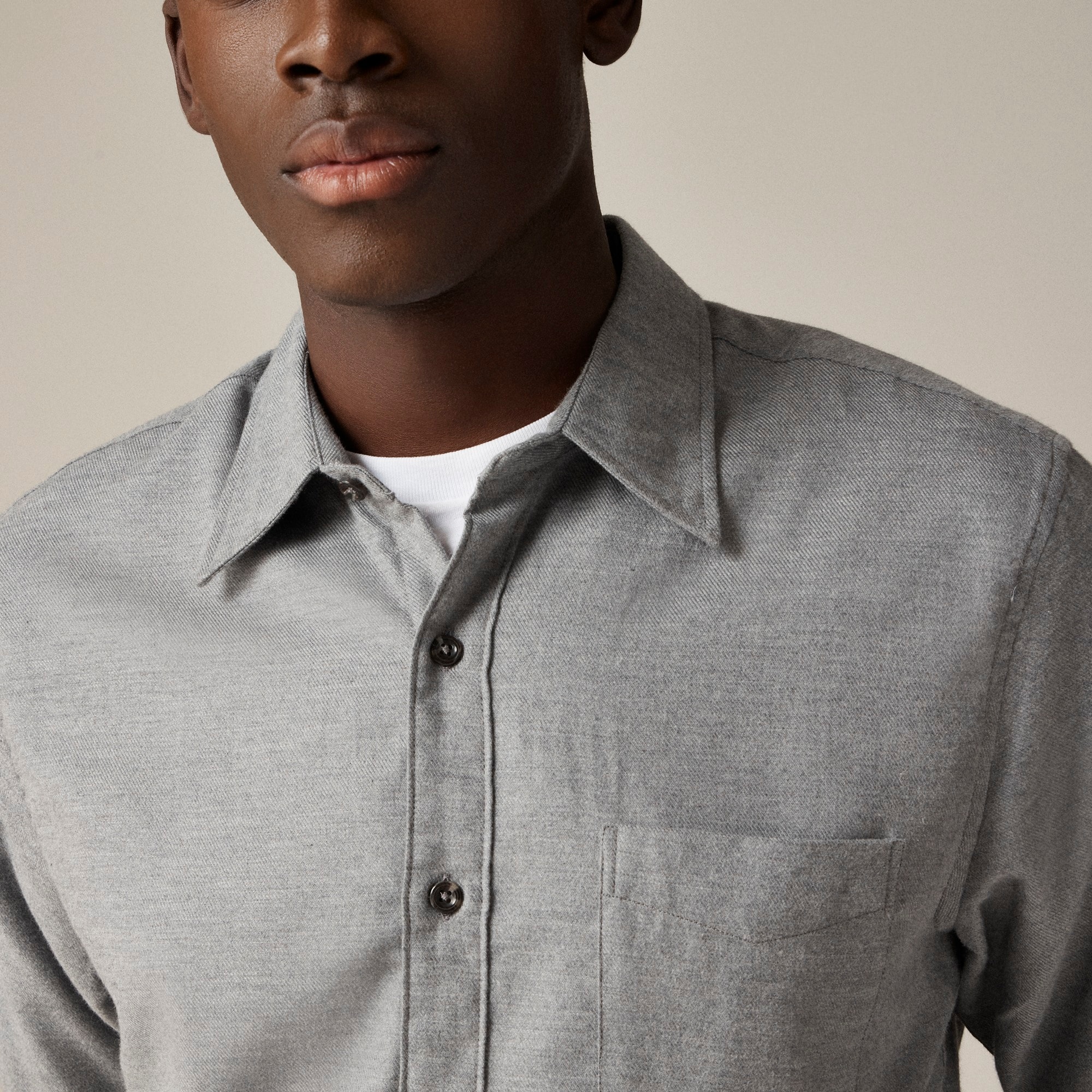 J.Crew: Cotton-cashmere Blend Shirt For Men J.Crew: Cotton-cashmere Blend Shirt For Men