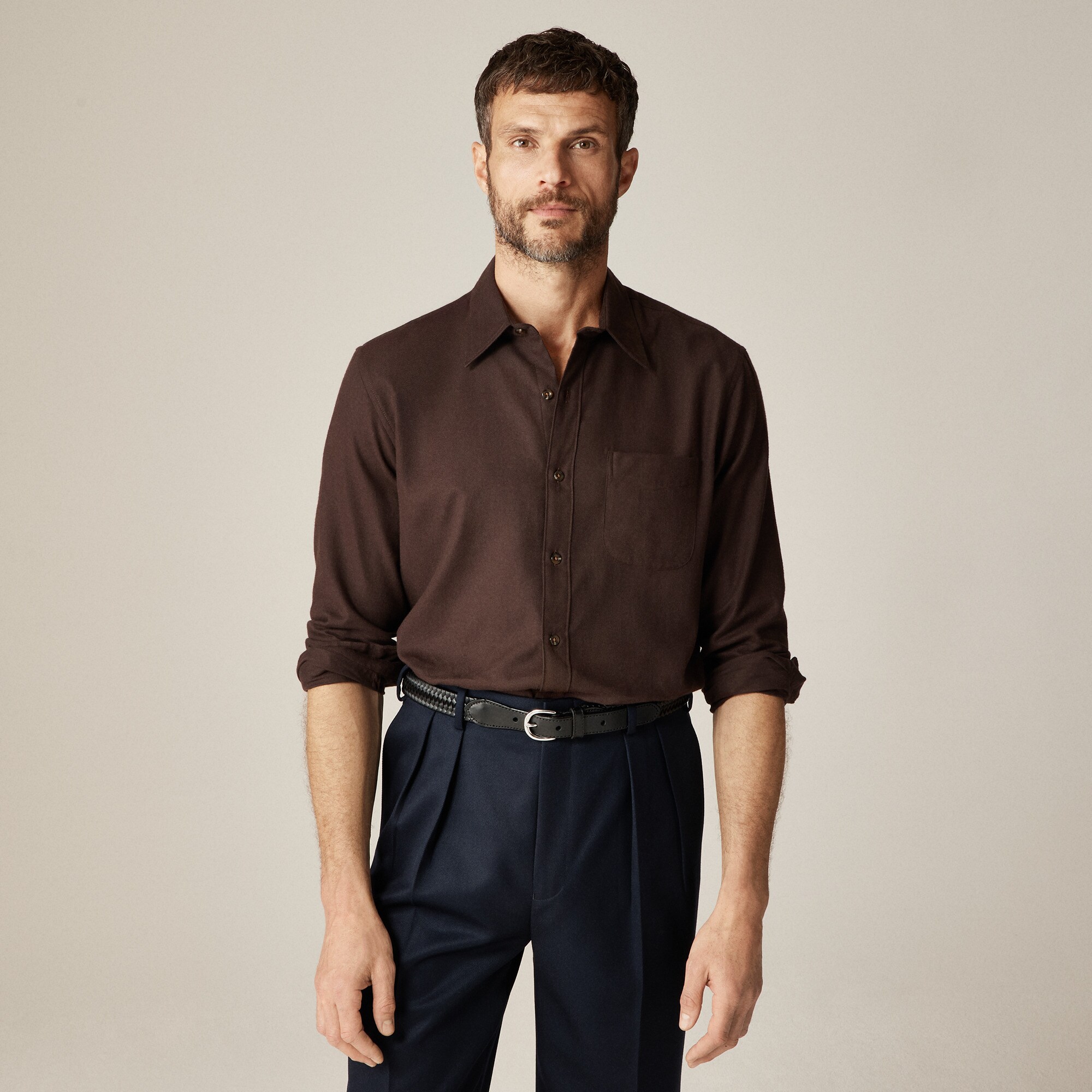 Cotton-cashmere blend shirt