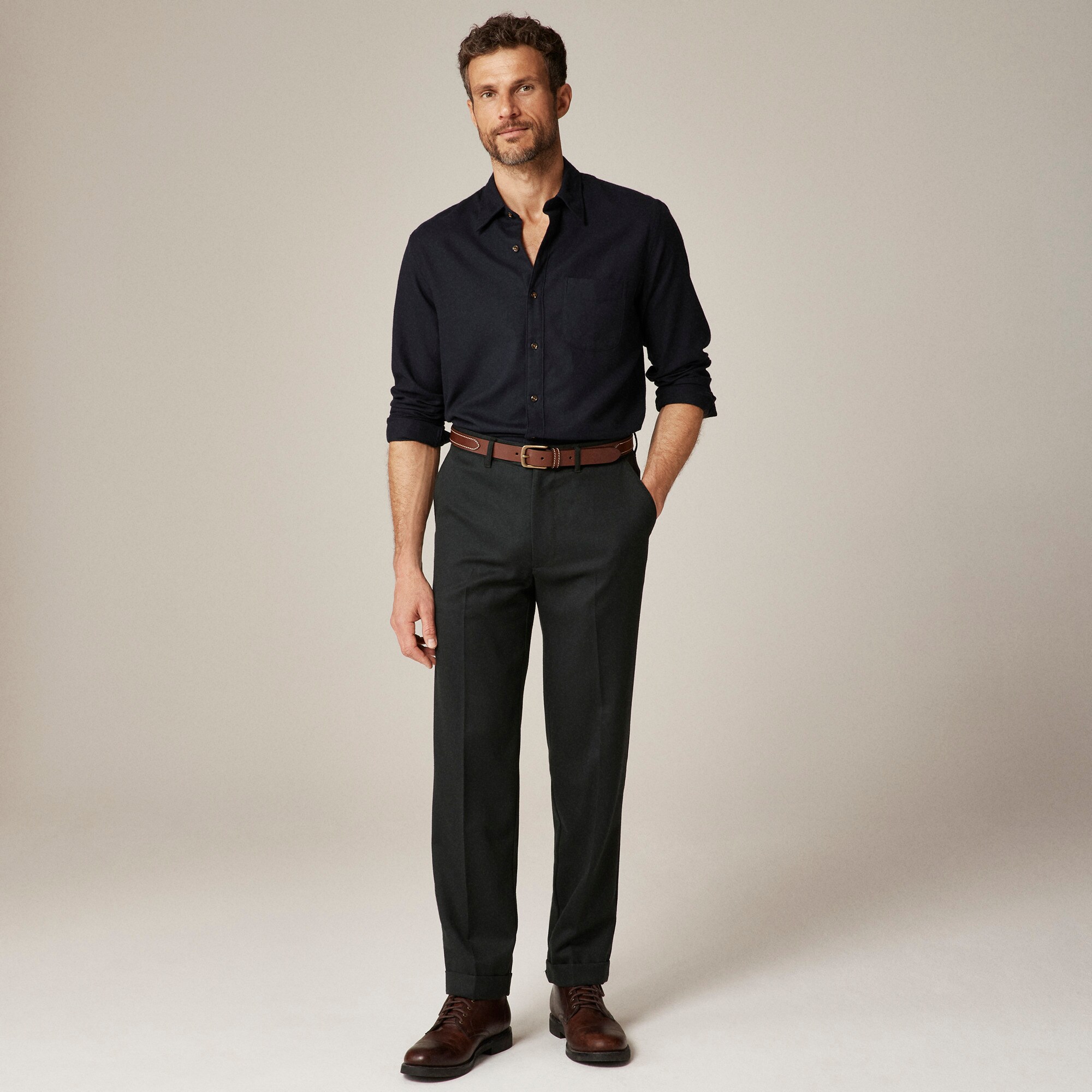 Cotton-cashmere blend shirt