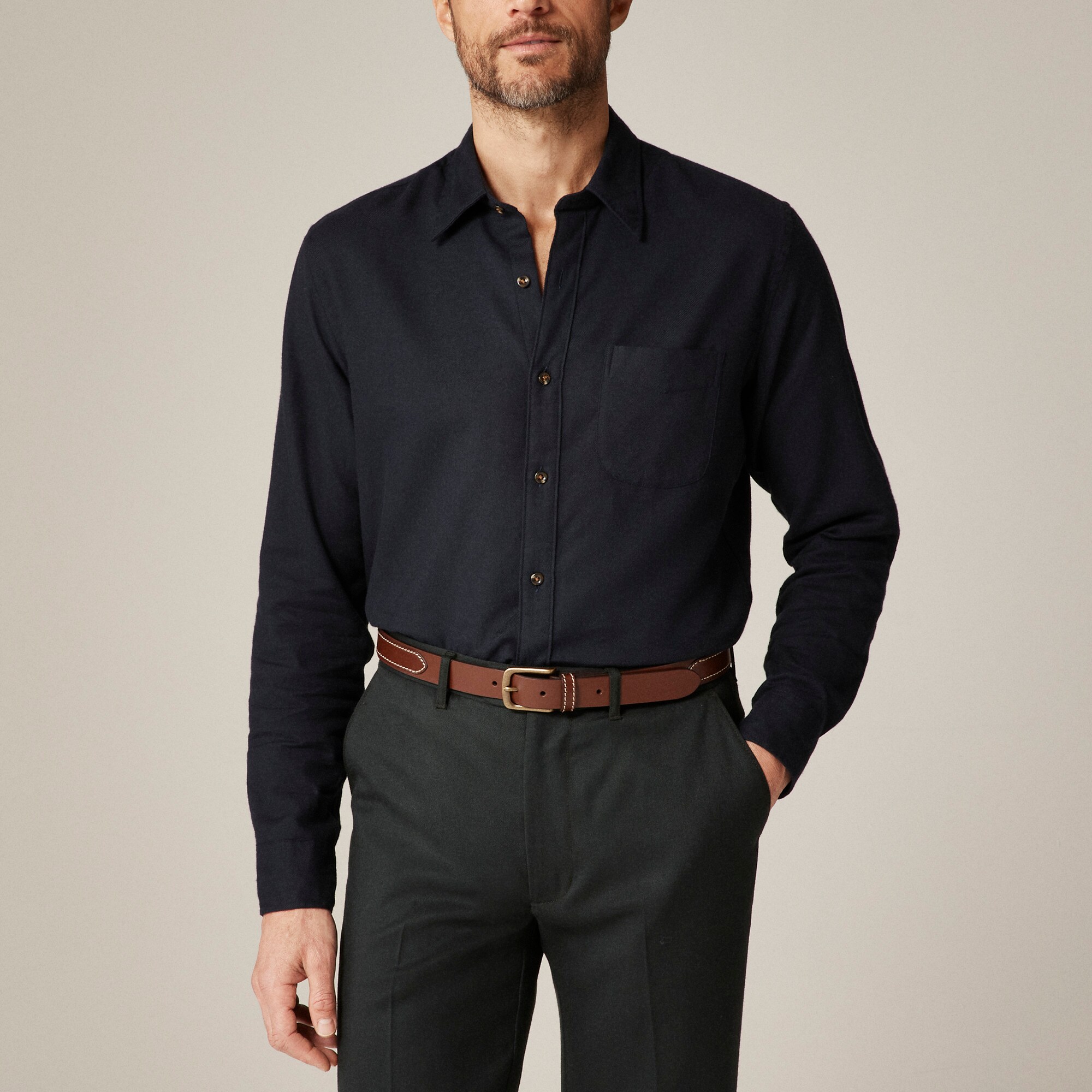 Cotton-cashmere blend shirt