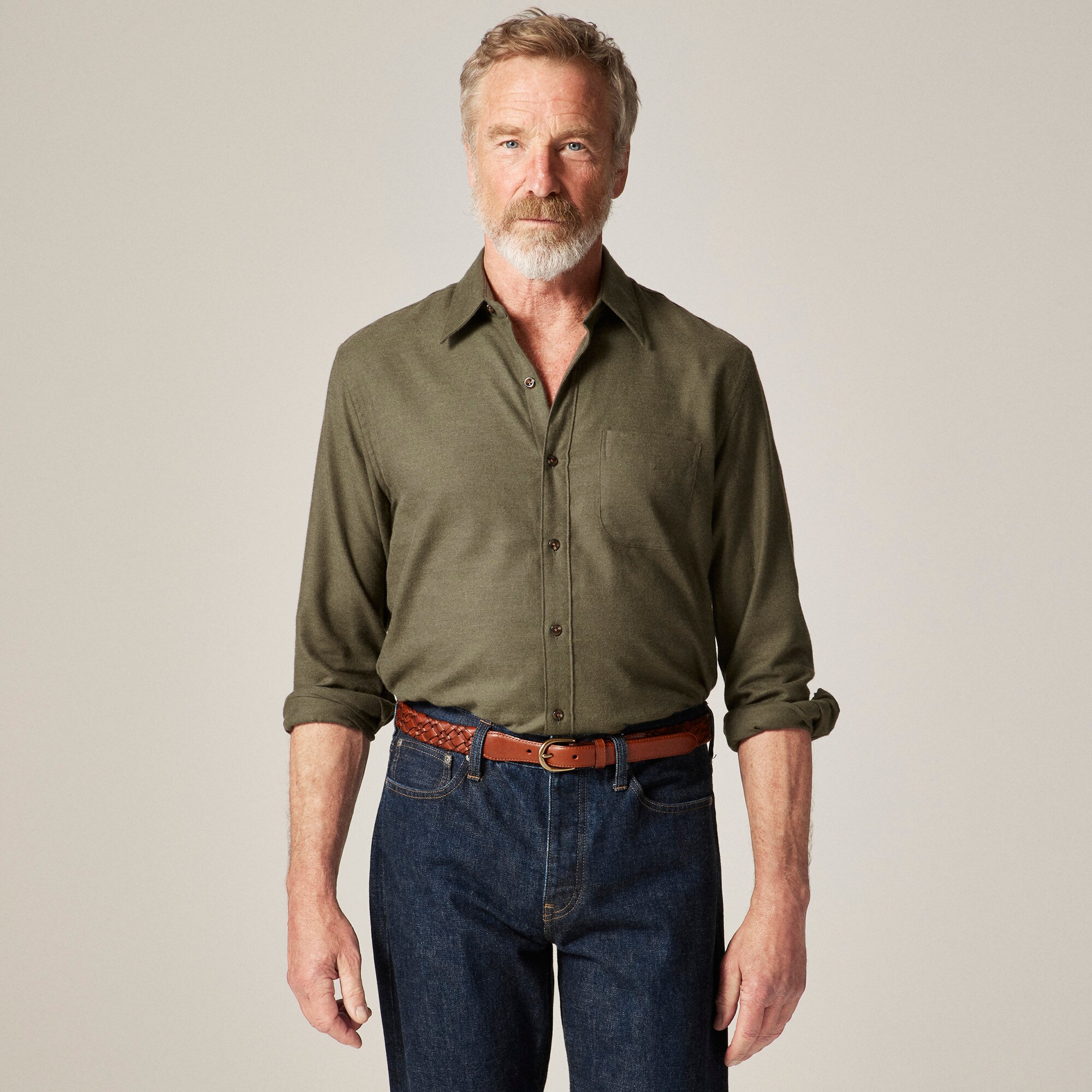 Cotton-cashmere blend shirt