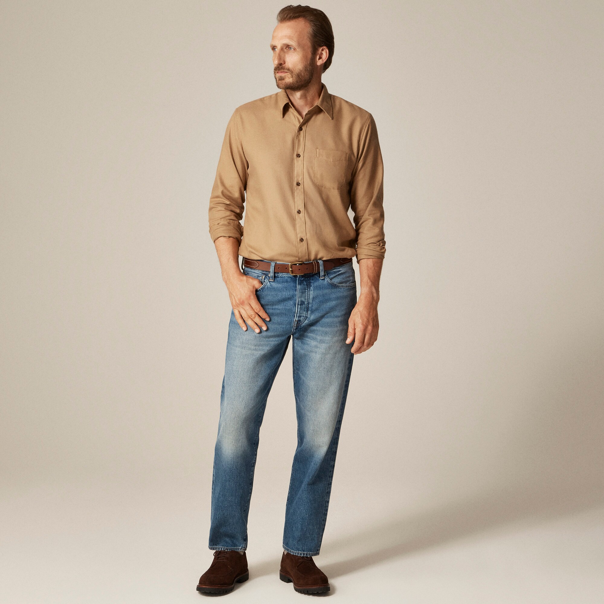 Cotton-cashmere blend shirt