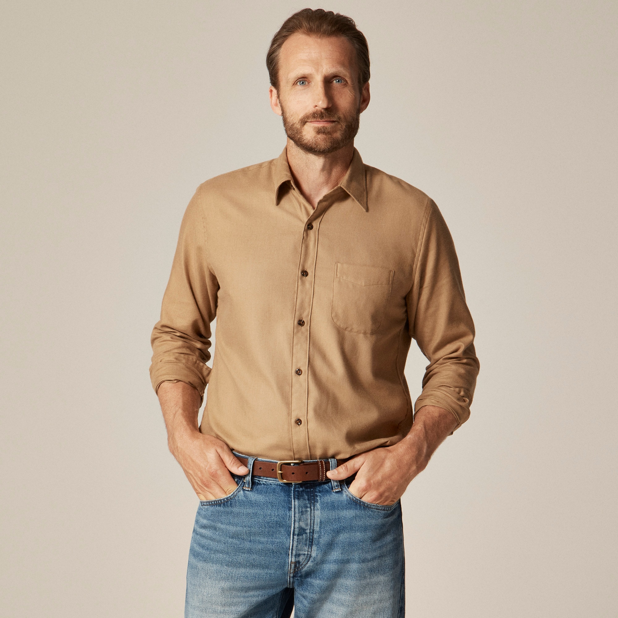  Cotton-cashmere blend shirt